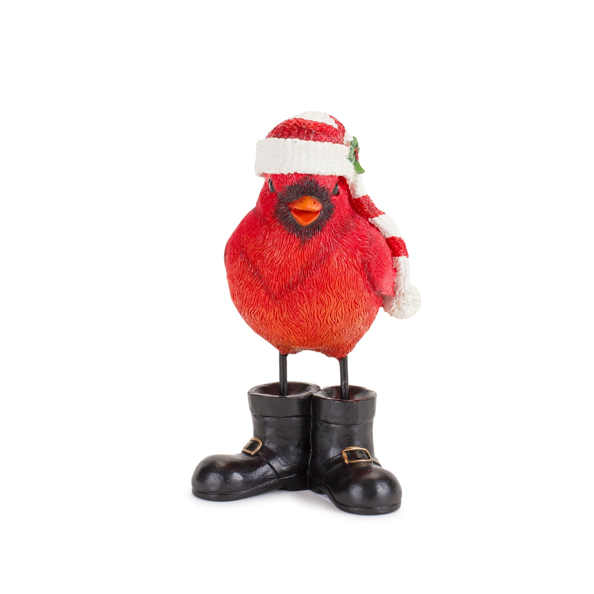 Winter Cardinal Bird Figurine Set of 3