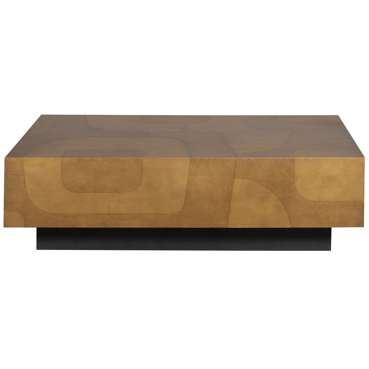 Vanguard Furniture Calder Dual Tone Brass Cocktail Table