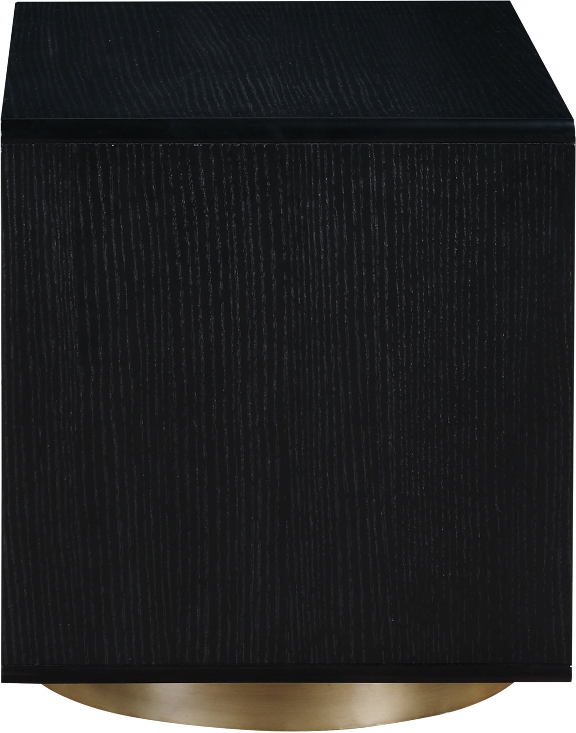 Wade 26in Black Oak Veneer Nightstand Side Table Set of 2