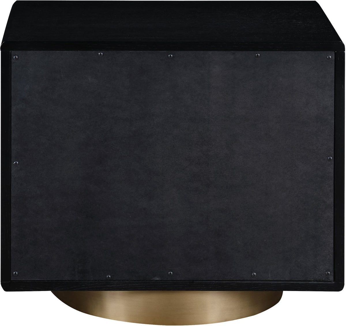 Wade 26in Black Oak Veneer Nightstand Side Table Set of 2