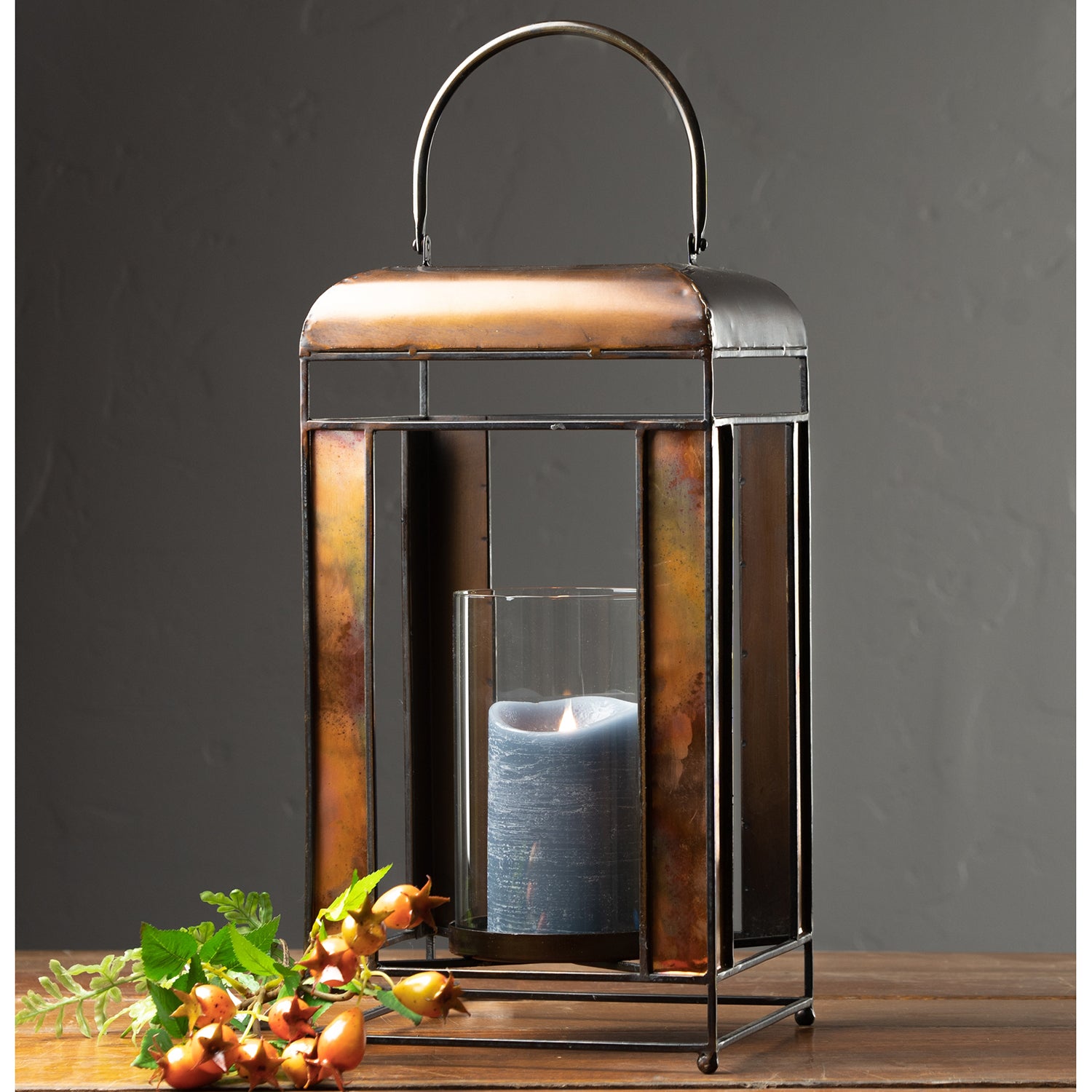 Bronze Metal Candle Holder