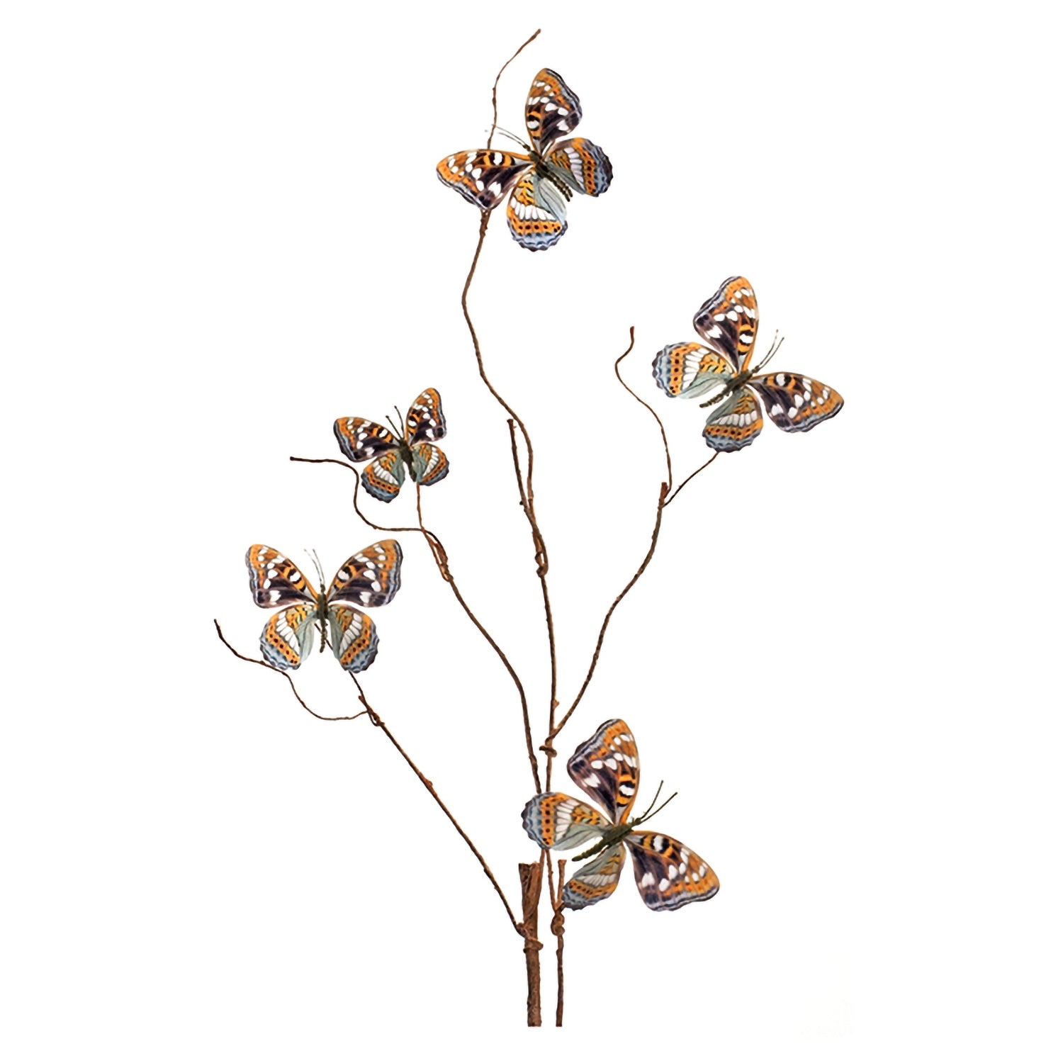 Wire Butterfly Spray Set of 6