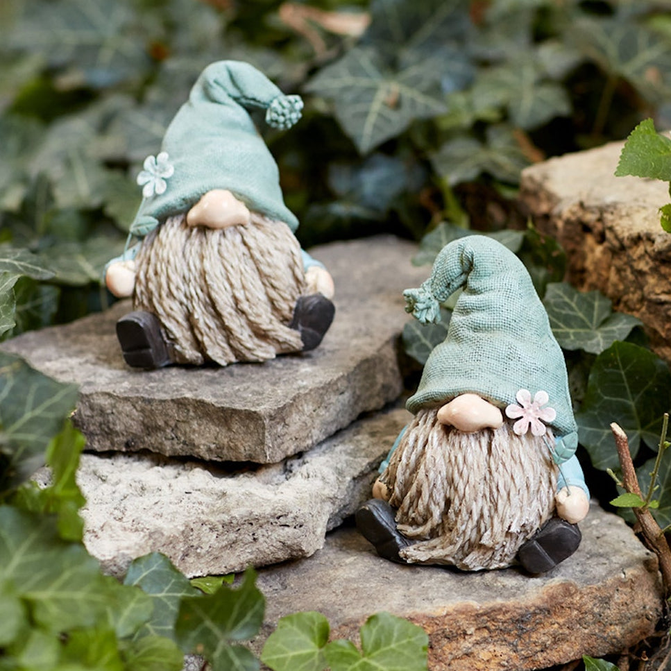 Stone Garden Gnome Sculpture Set of 4