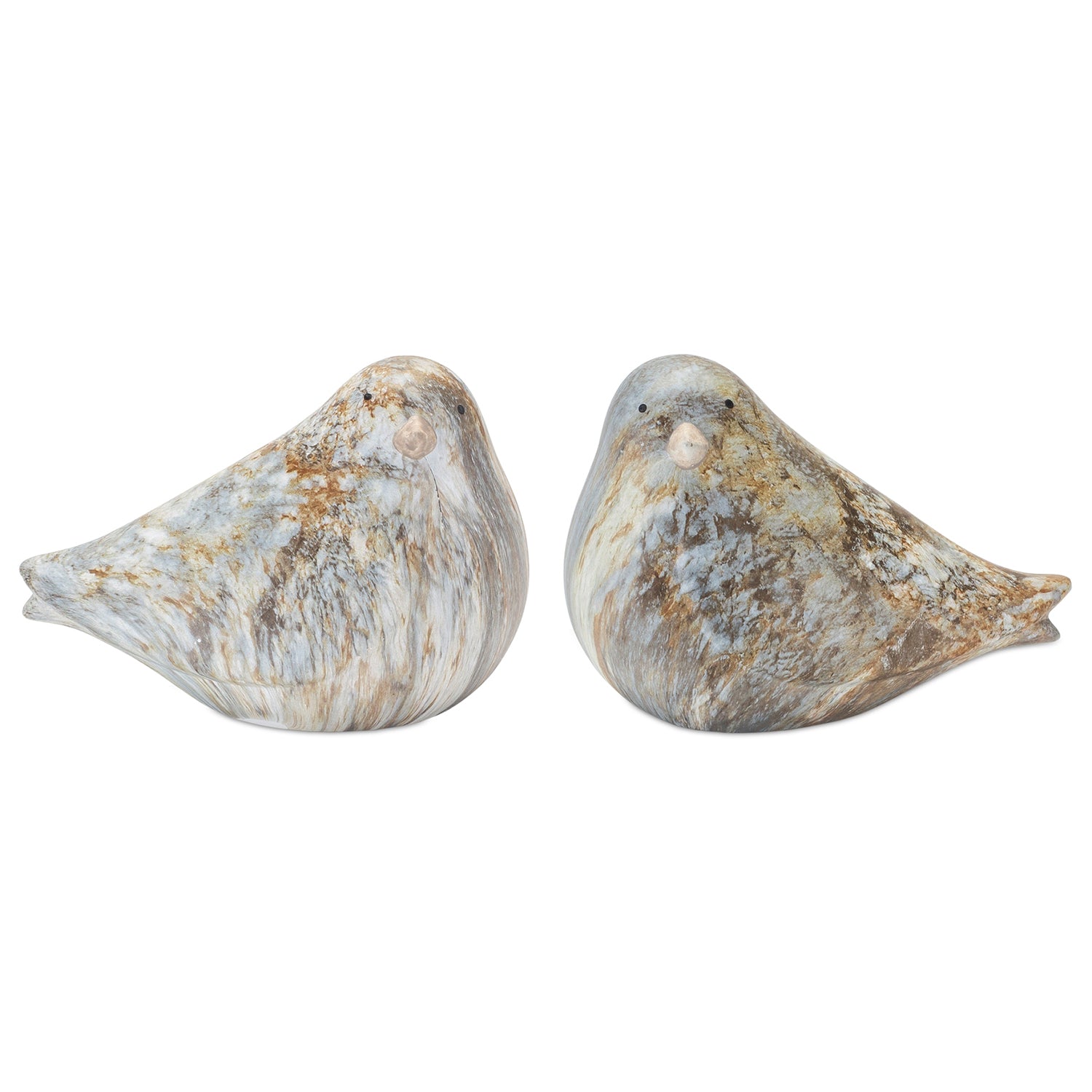 Terra Cotta Bird Sculpture Set of 2