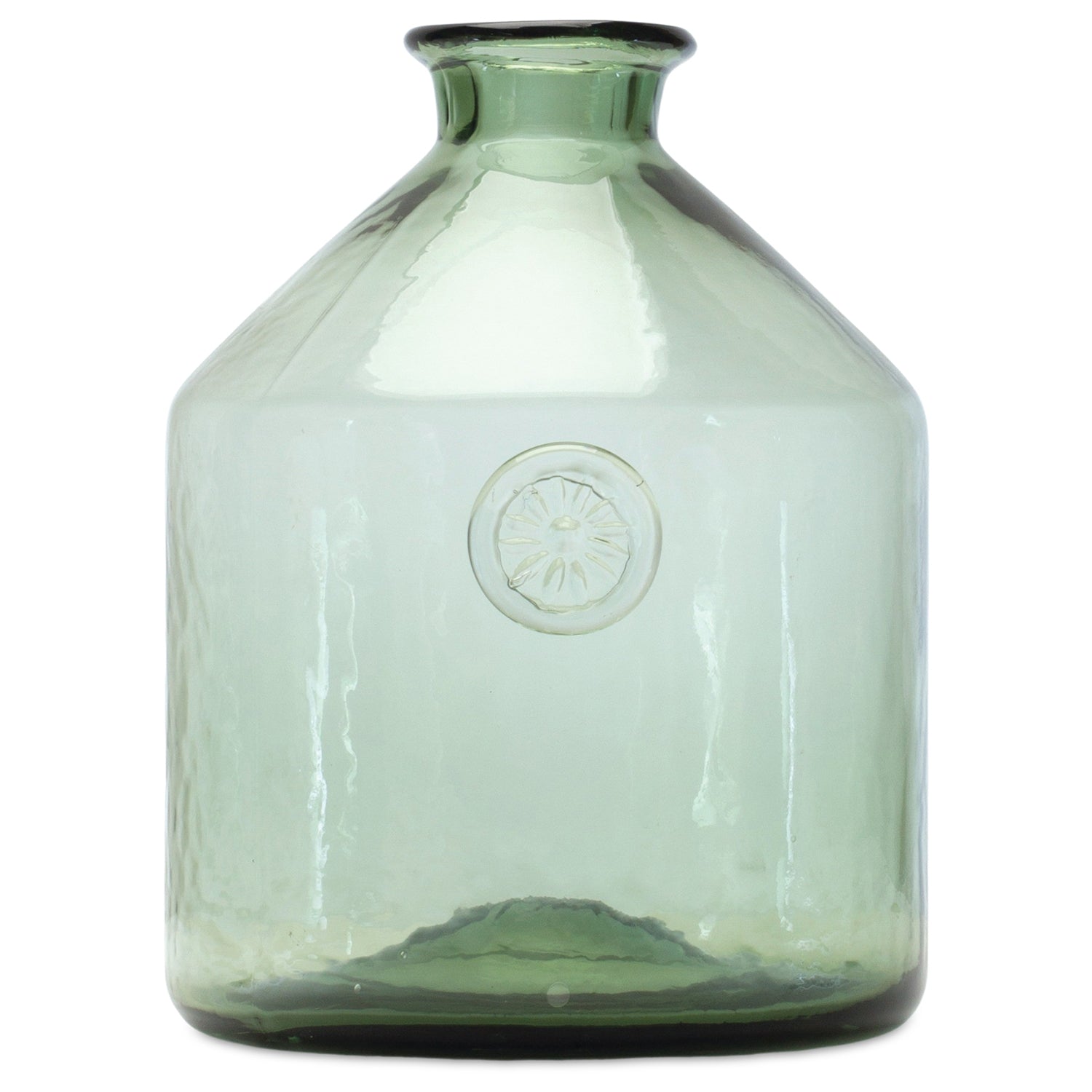 Sage Glass Bottle Neck Vase