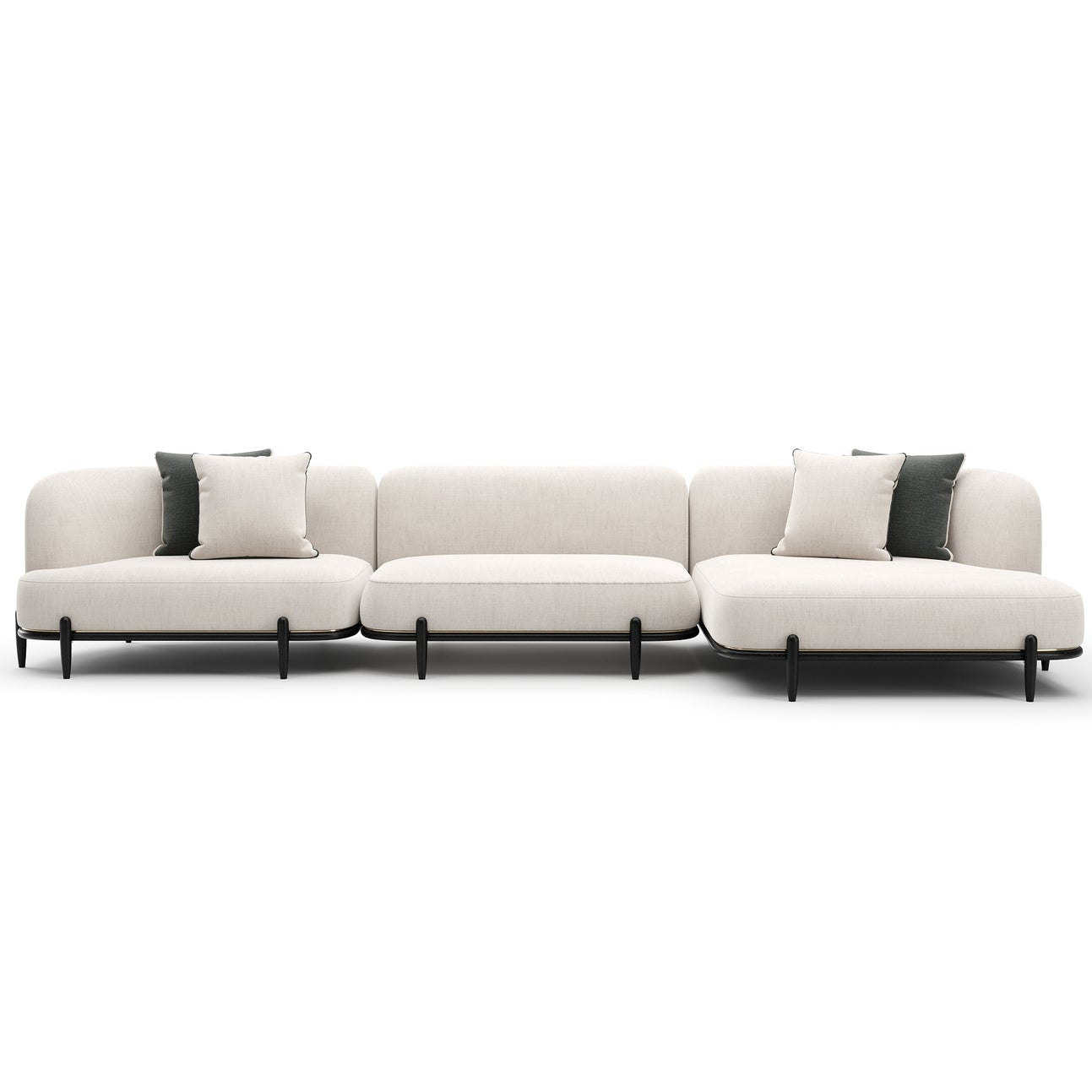 Caracole Madera Large LF Chaise Sectional Sofa