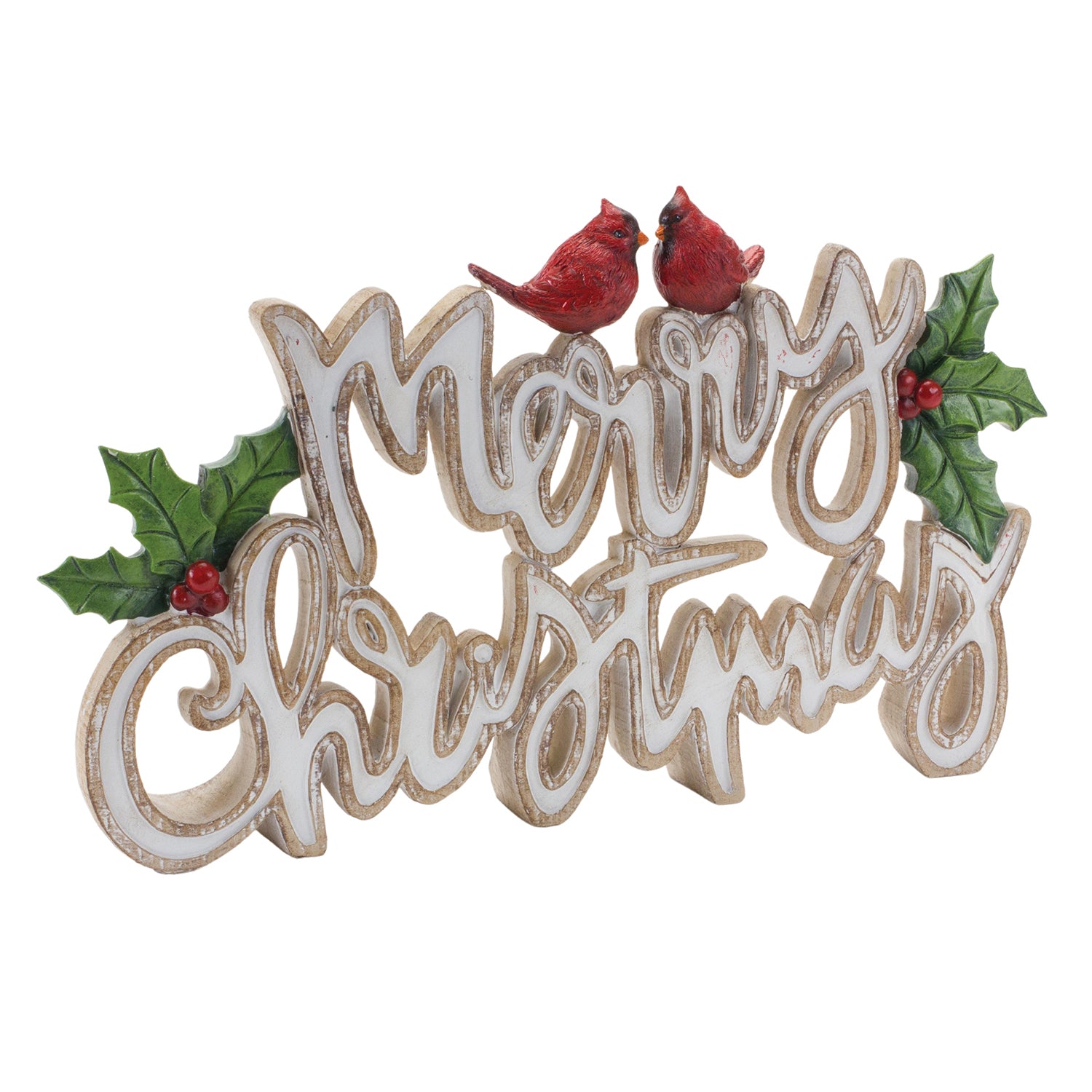 Merry Christmas Tabletop Sign Set of 2