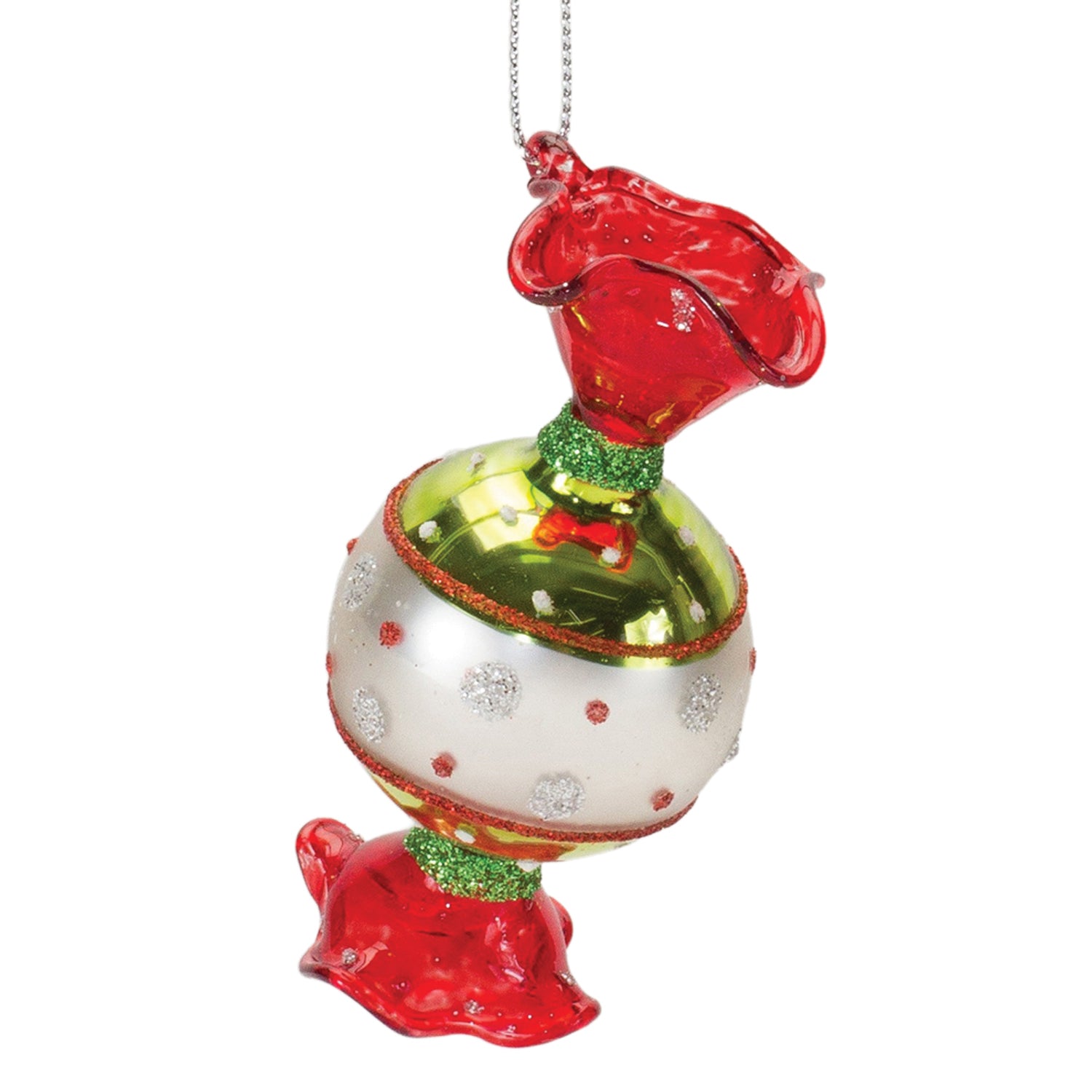 Glass Wrapped Candy Ornament Set of 12