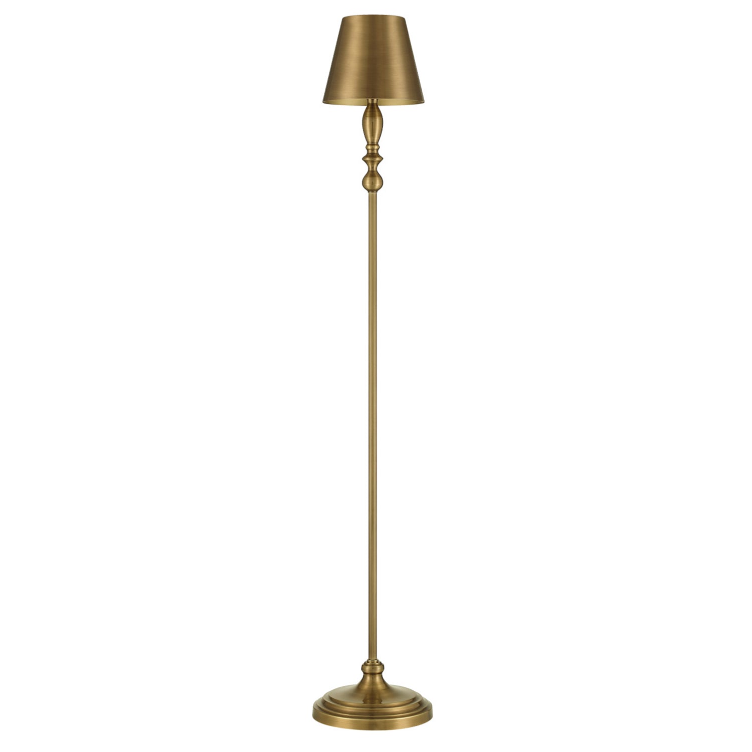 Currey & Co Viaggio Antique Brass Cordless Floor Lamp