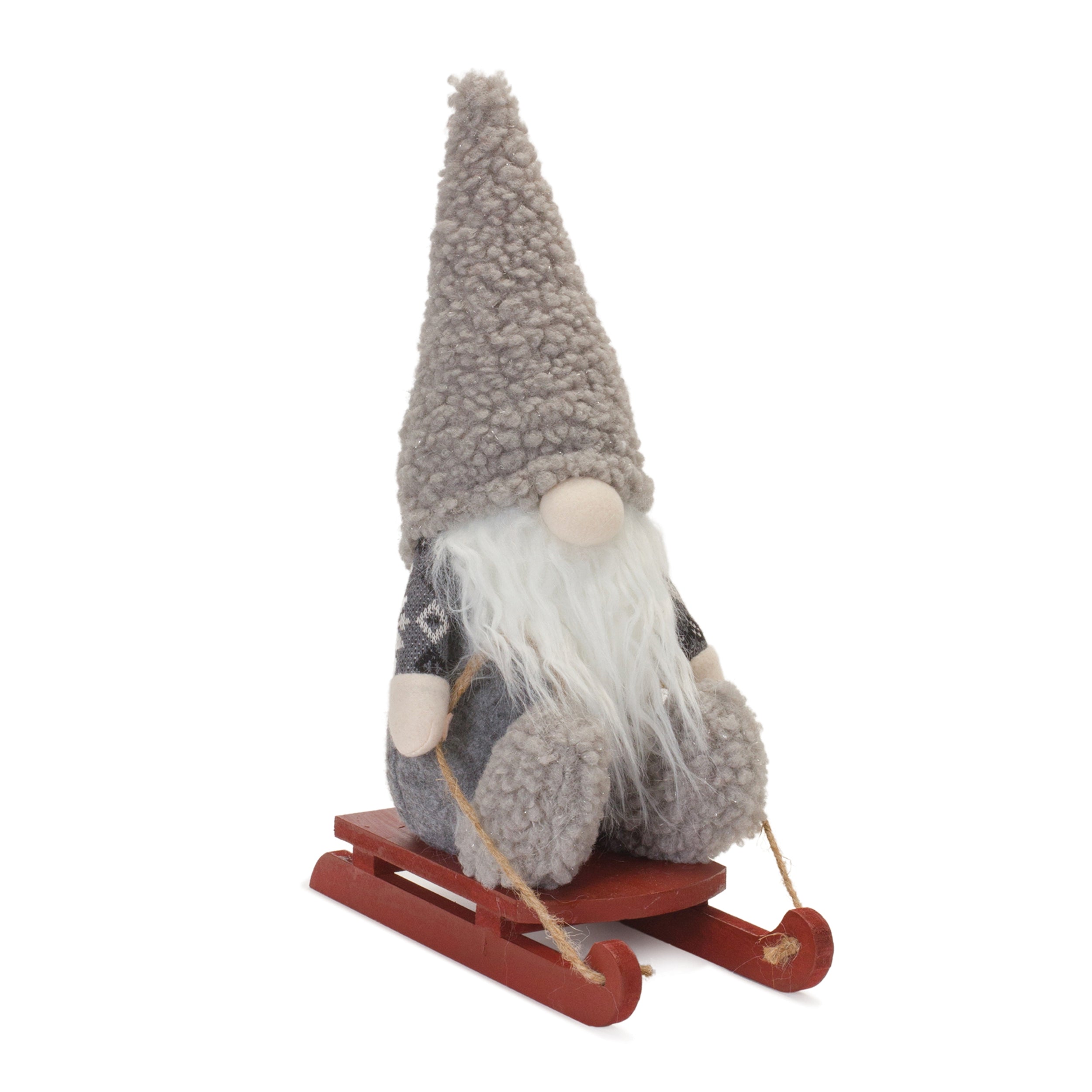 Plush Winter Gnome Sculpture Set of 2