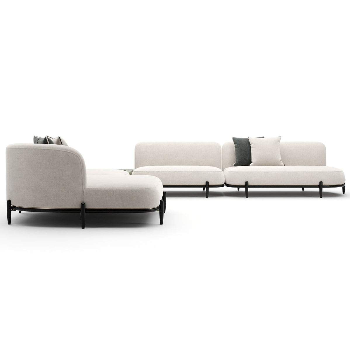 Caracole Madera RAF Large L Sectional Sofa