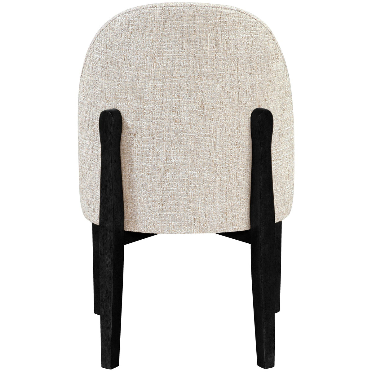 Torino Beige Fabric Upholstered Dining Chair Set of 2