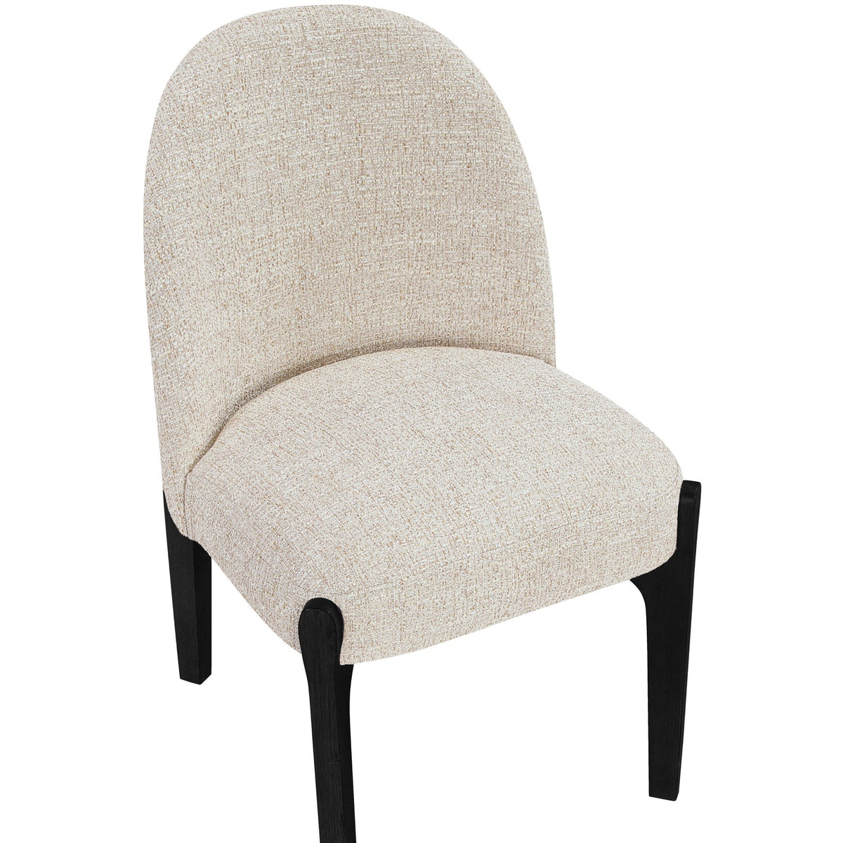 Torino Beige Fabric Upholstered Dining Chair Set of 2