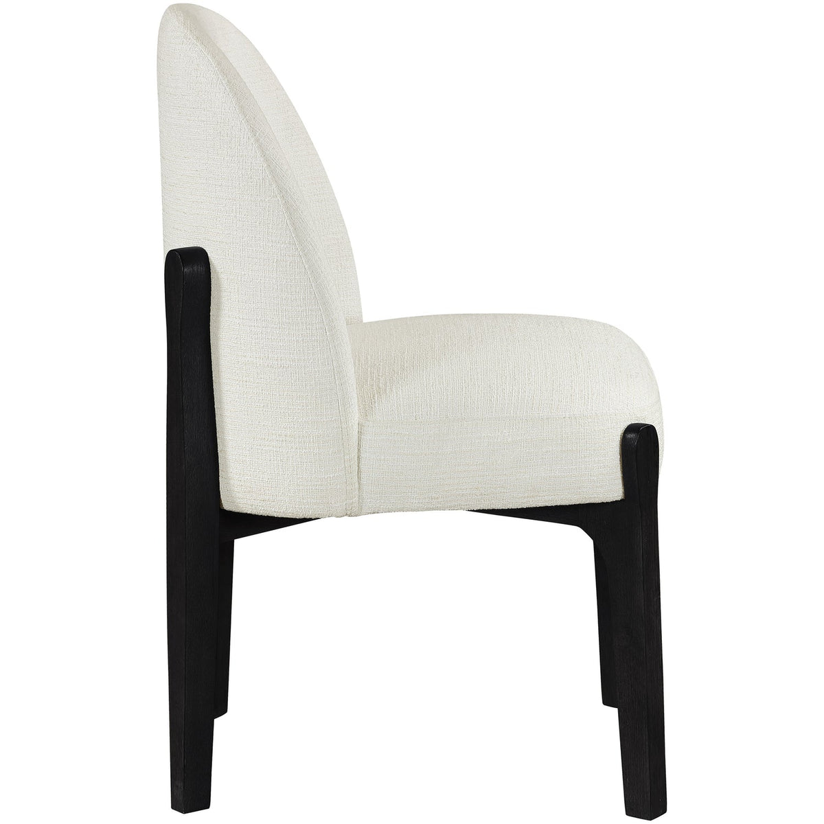 Torino Cream Fabric Upholstered Dining Chair Set of 2