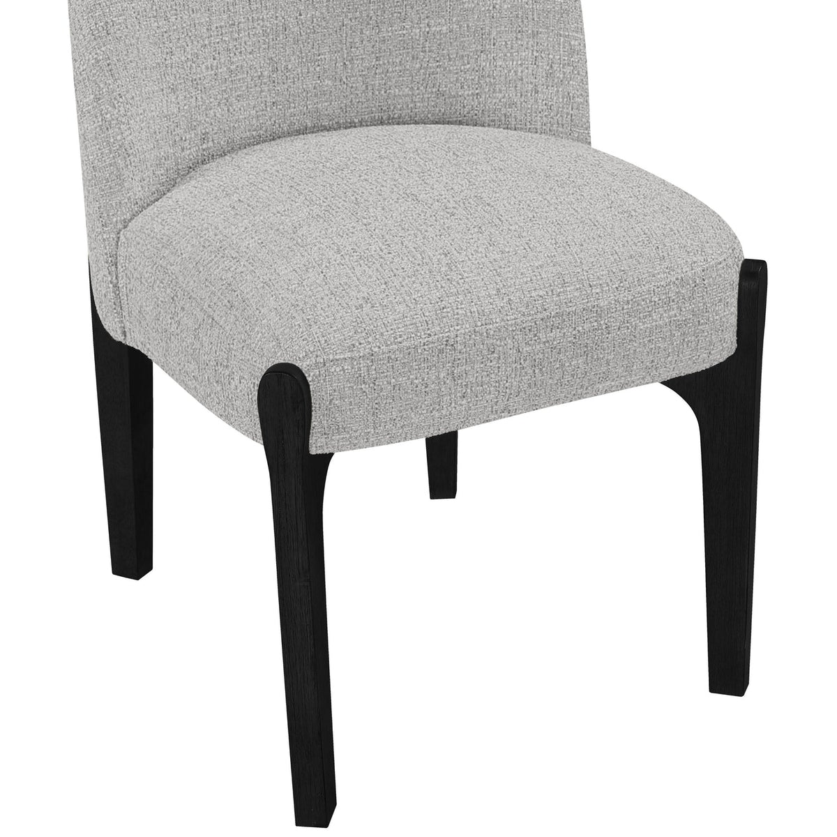 Torino Grey Fabric Upholstered Dining Chair Set of 2