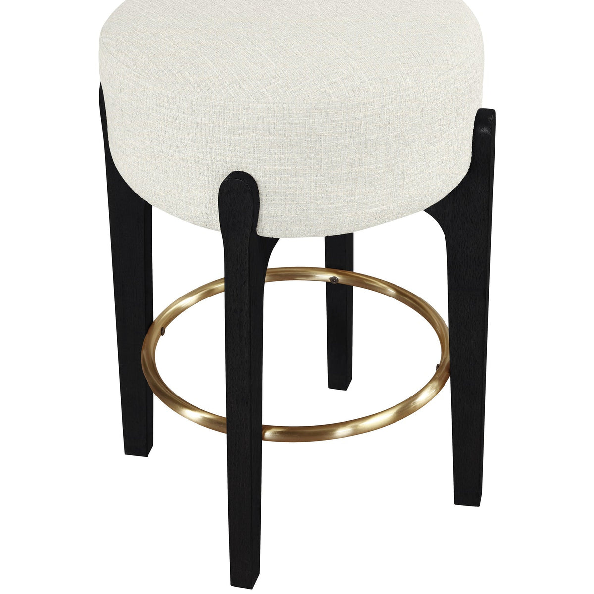 Torino Cream Fabric Upholstered Counter Stool Set of 2