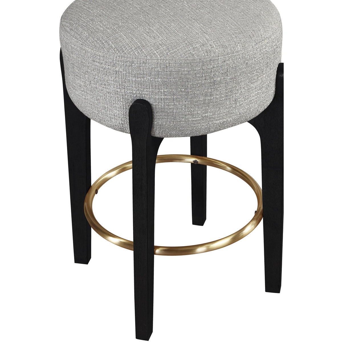 Torino Grey Fabric Upholstered Counter Stool Set of 2