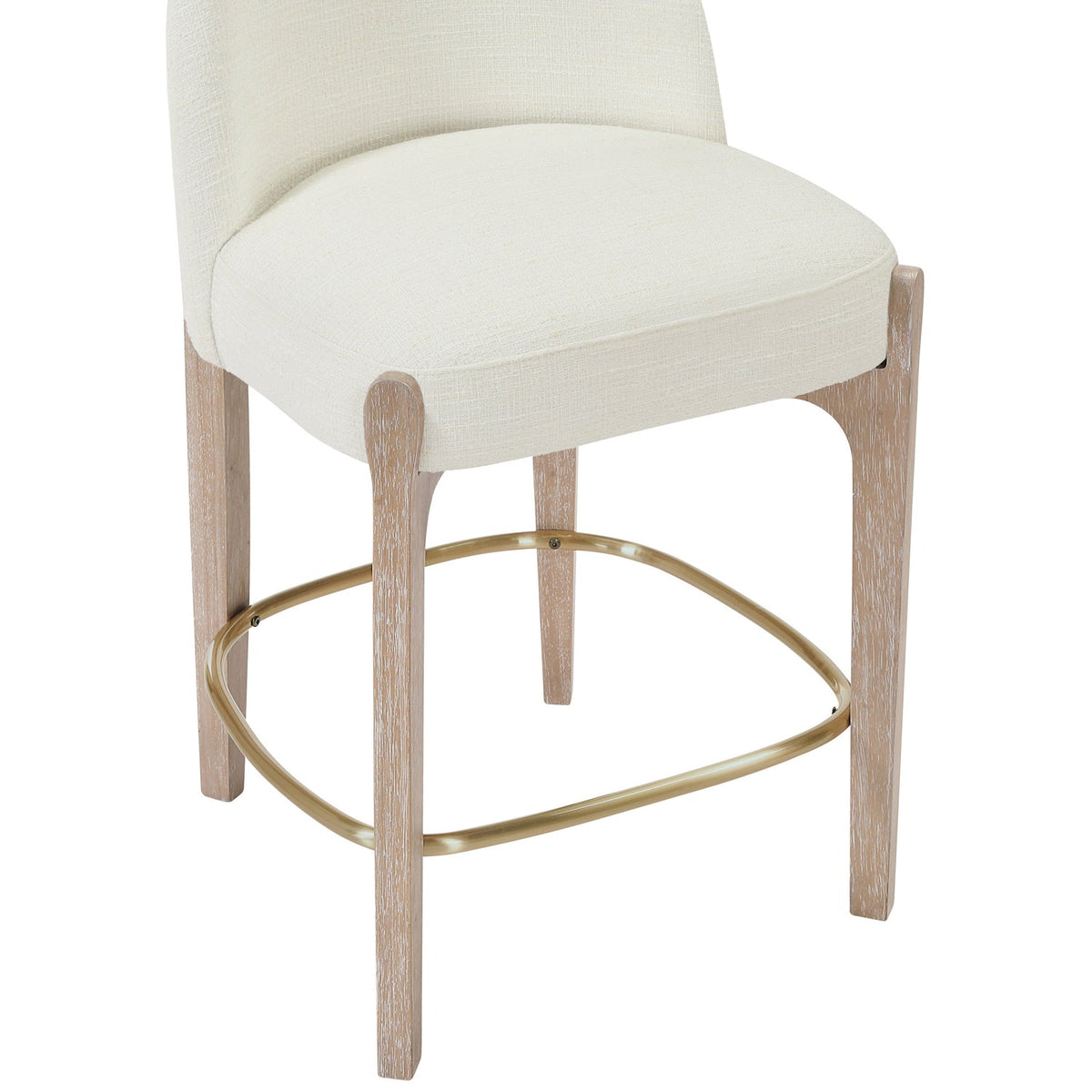Torino Cream Fabric Upholstered Counter Stool Set of 2