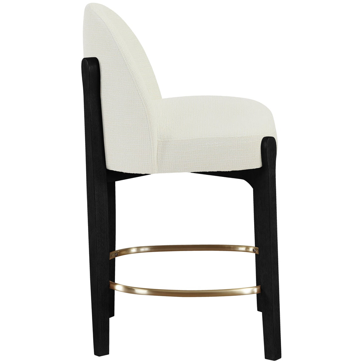 Torino Cream Fabric Upholstered Counter Stool Set of 2