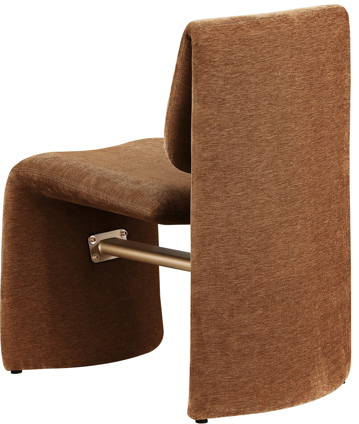 Slique Cognac Performance Fabric Upholstered Dining Chair Set of 2