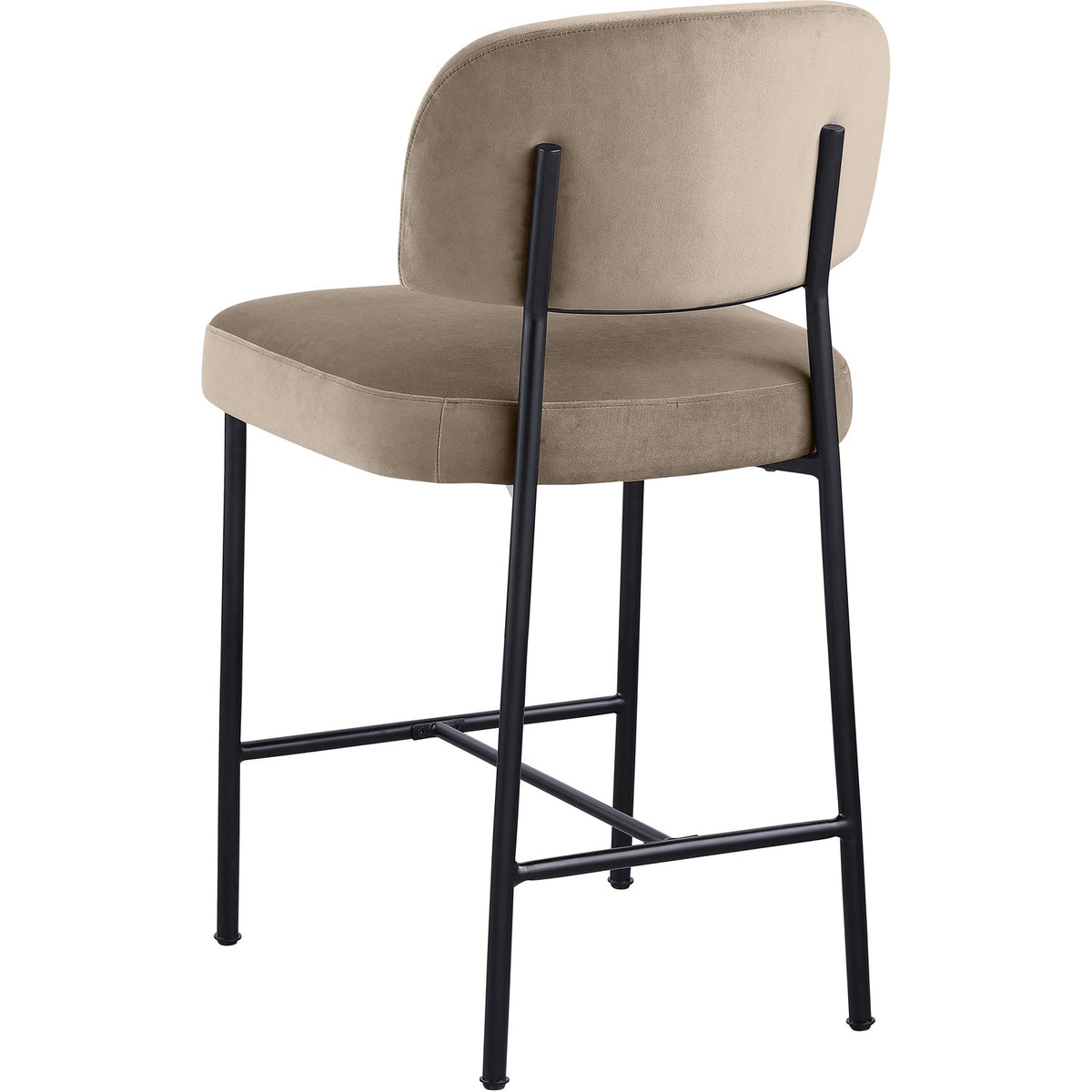 Zarelle Taupe Performance Fabric Upholstered Counter Stool Set of 2