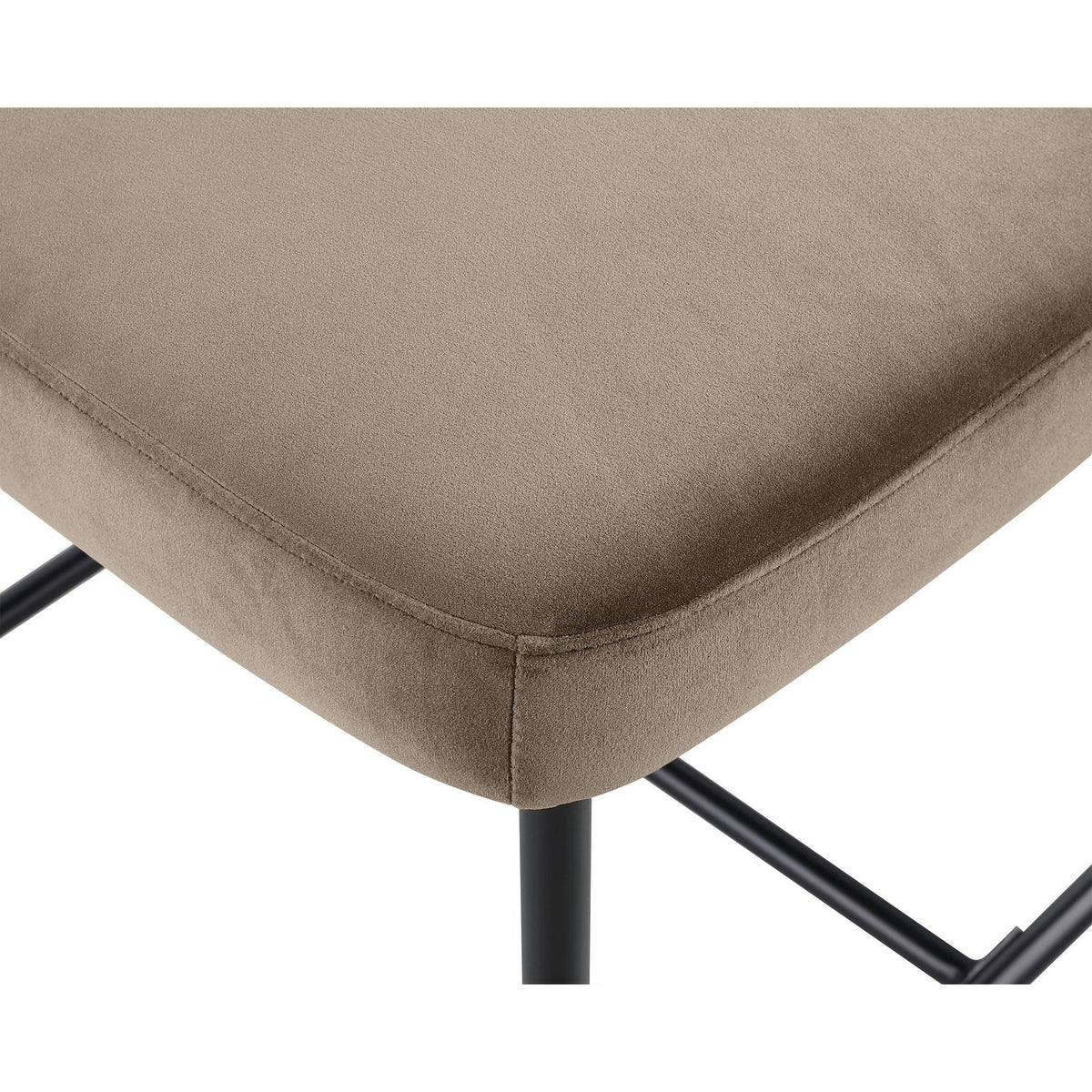 Zarelle Taupe Performance Fabric Upholstered Counter Stool Set of 2