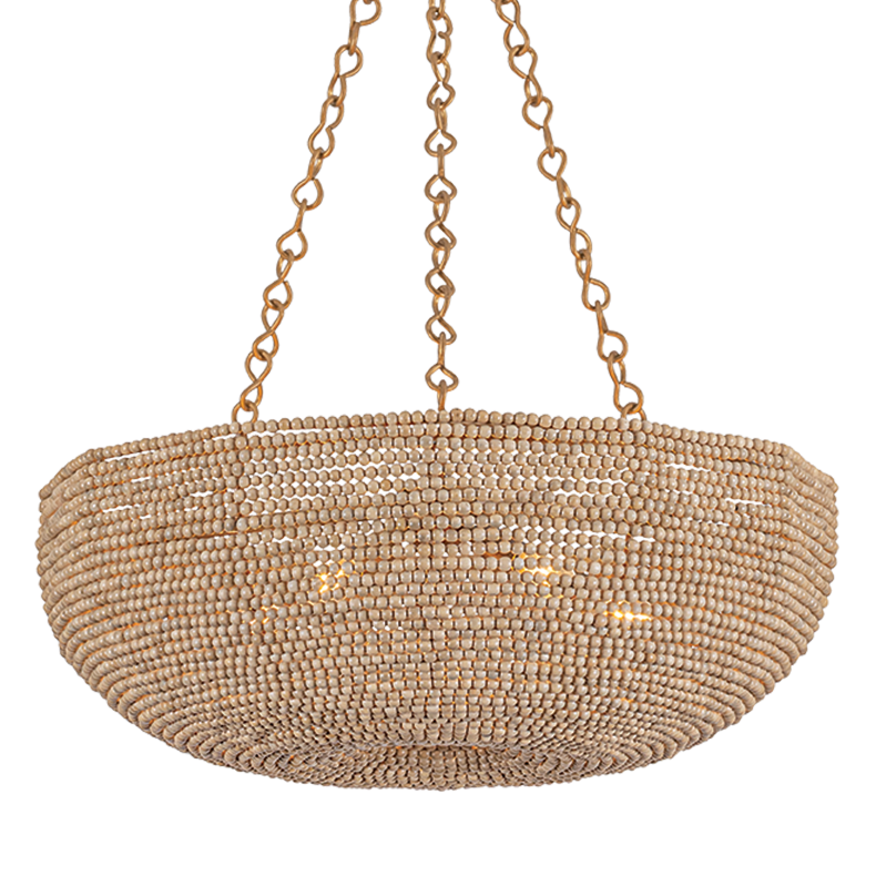 Hudson Valley Lighting Oliverea Small Chandelier in Patina Gold Leaf, primary product view