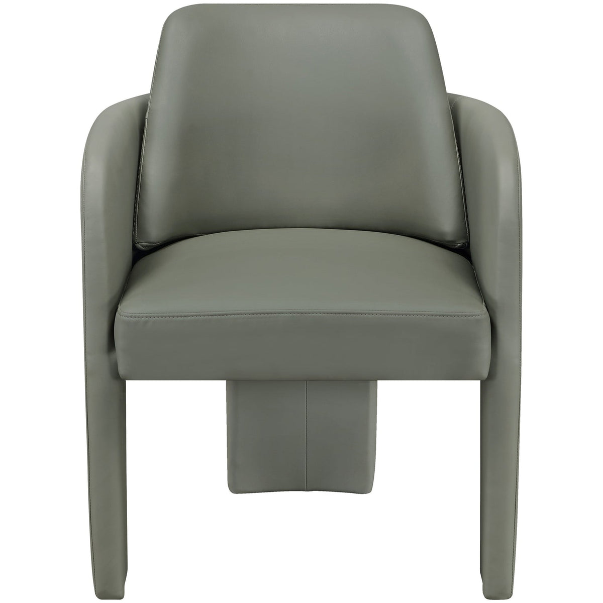 Vanda Olive Vegan Leather Upholstered Dining Chair Set of 2