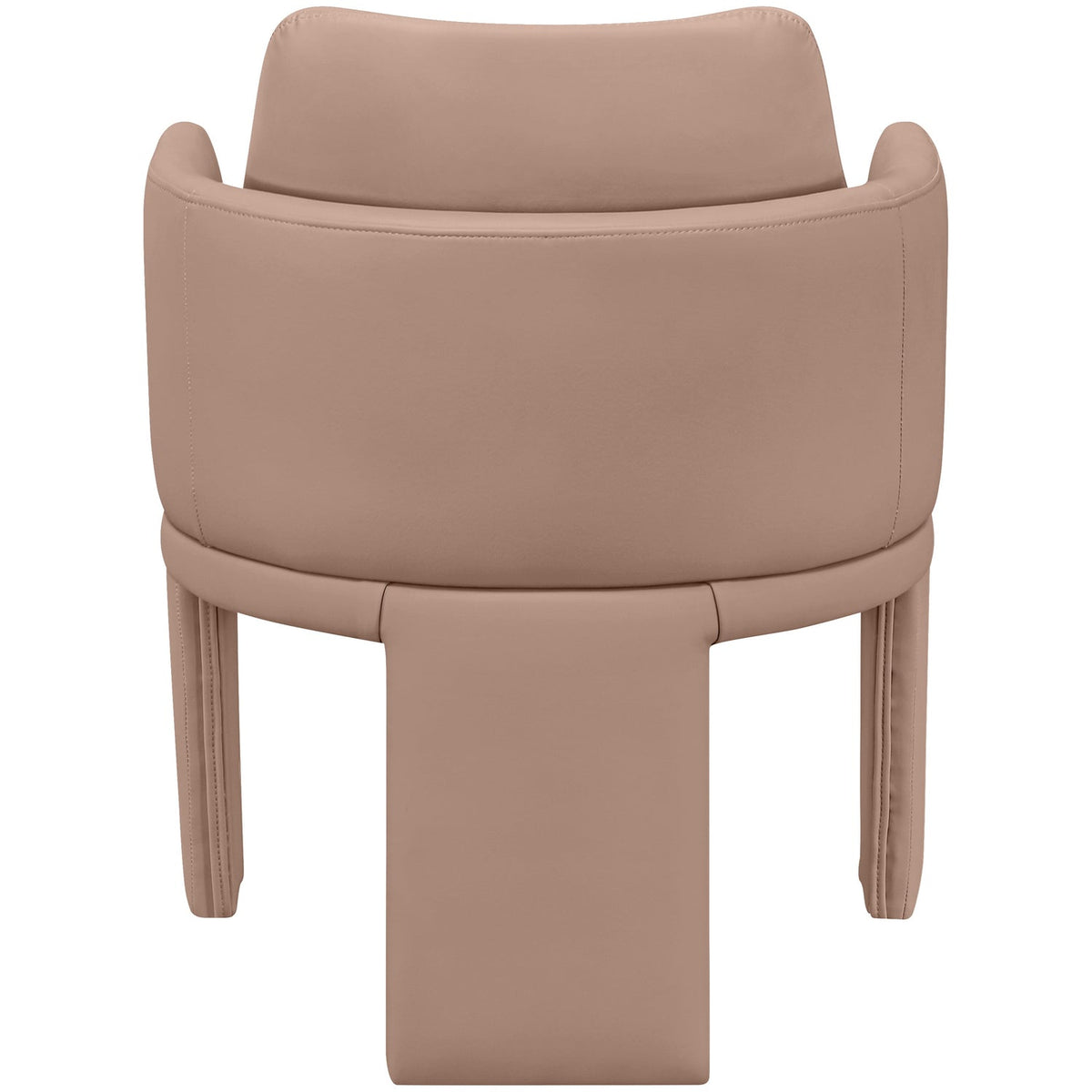 Vanda Tan Vegan Leather Upholstered Dining Chair Set of 2