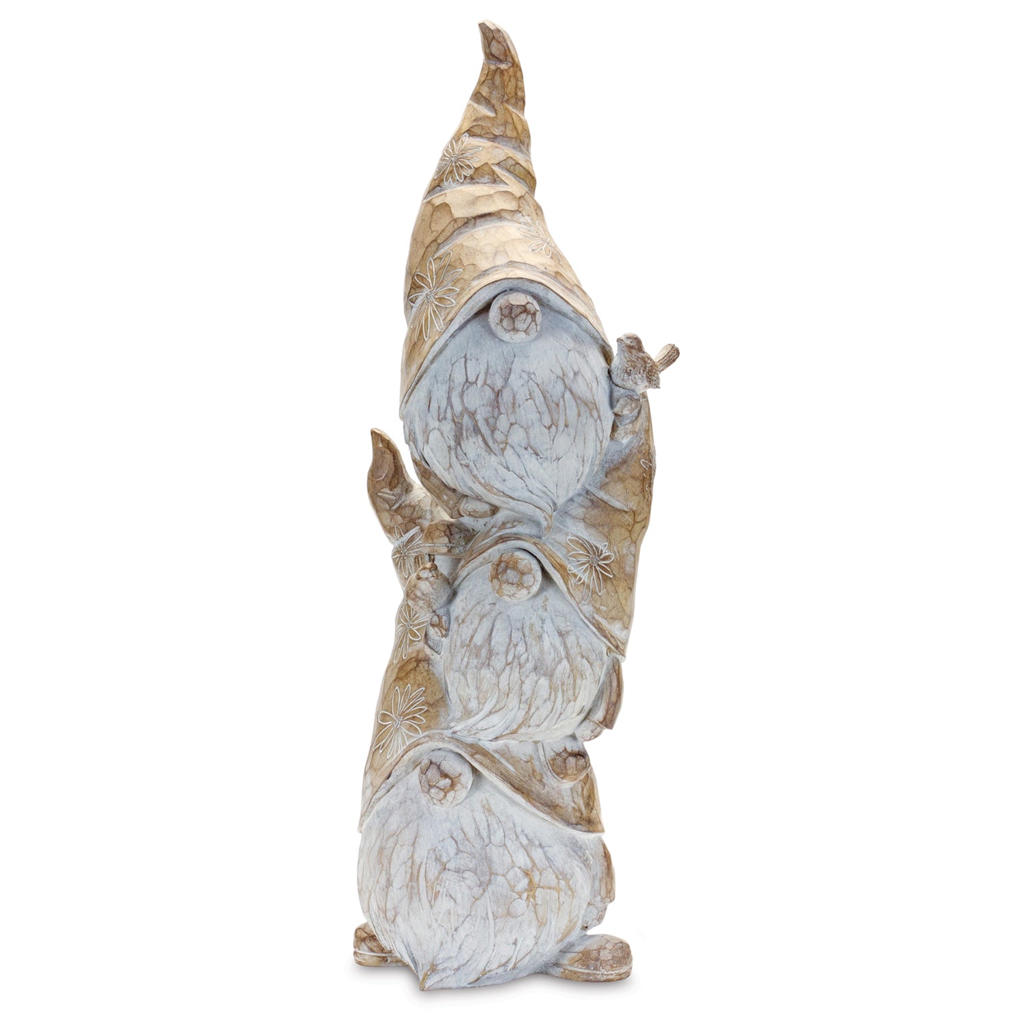 Carved Spring Gnome Stack