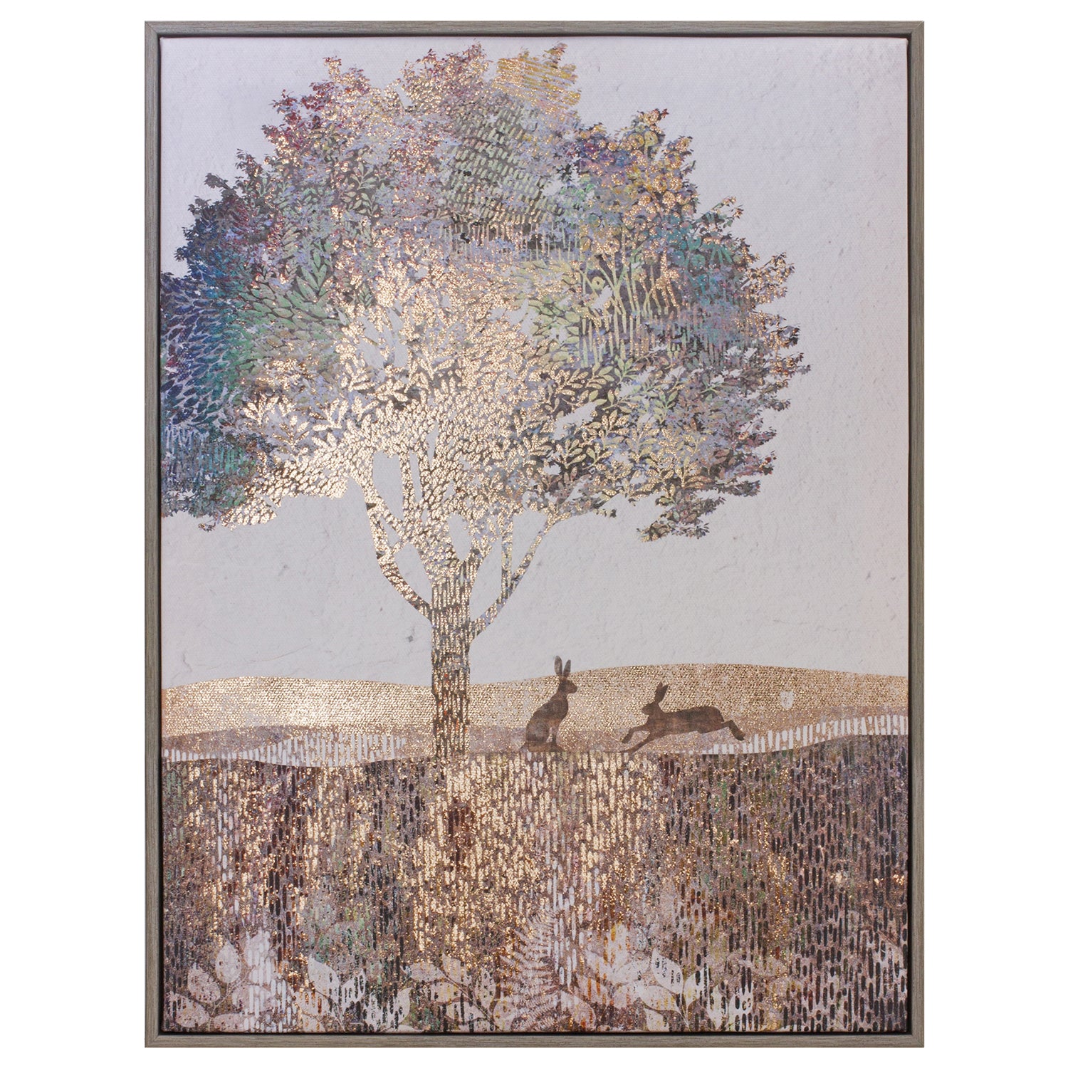 Framed Tree and Rabbit Print