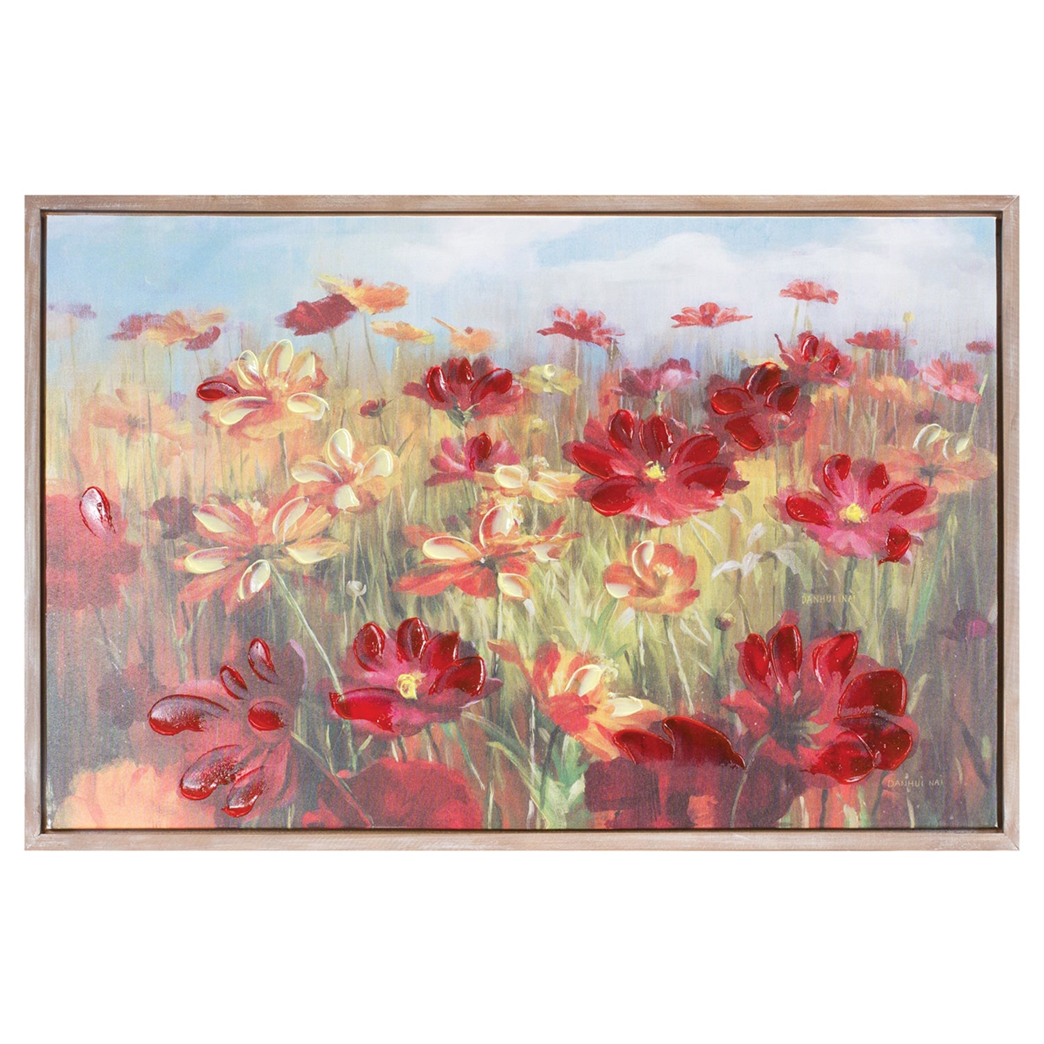 Framed Floral Canvas Art