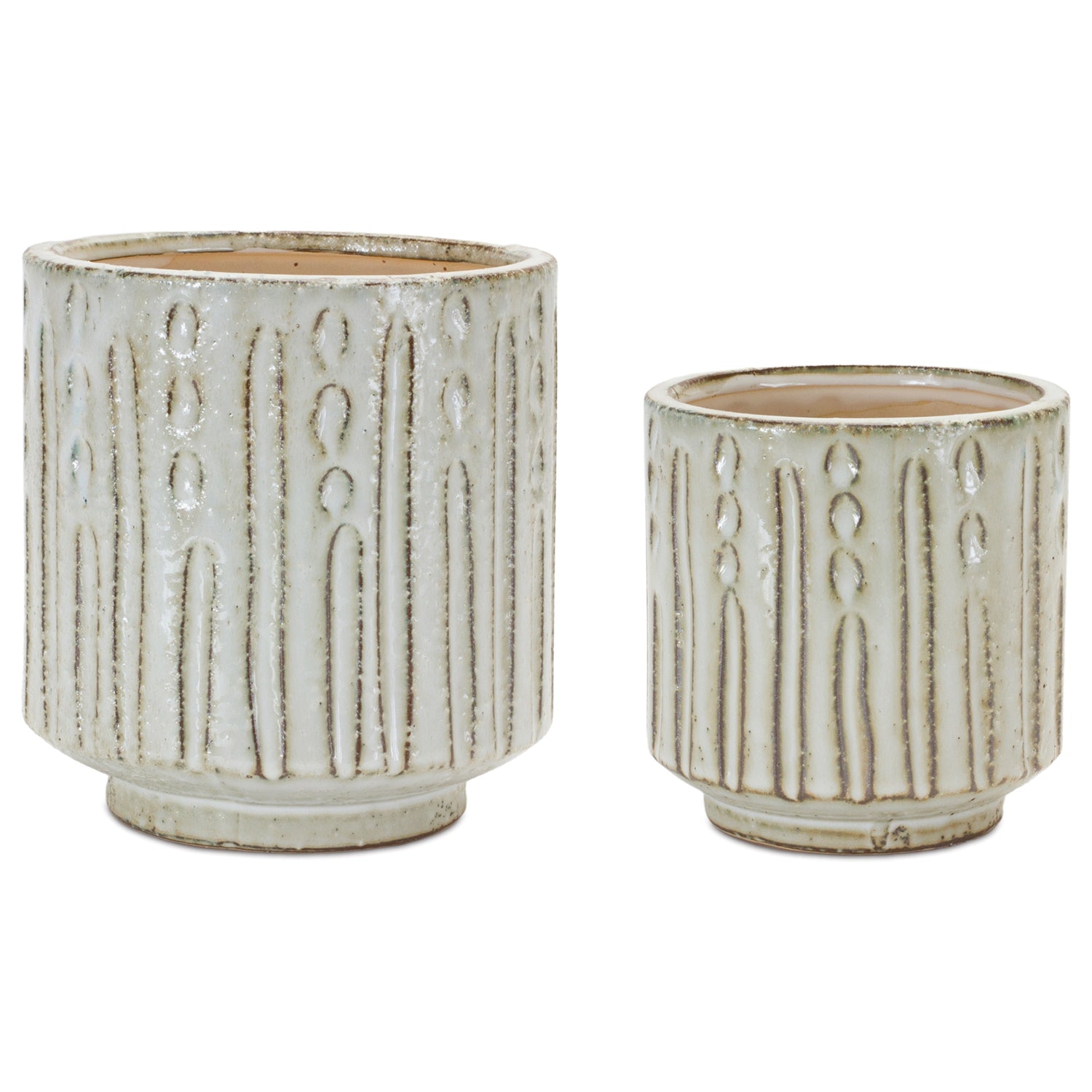 Distressed Clay Planter Set of 2