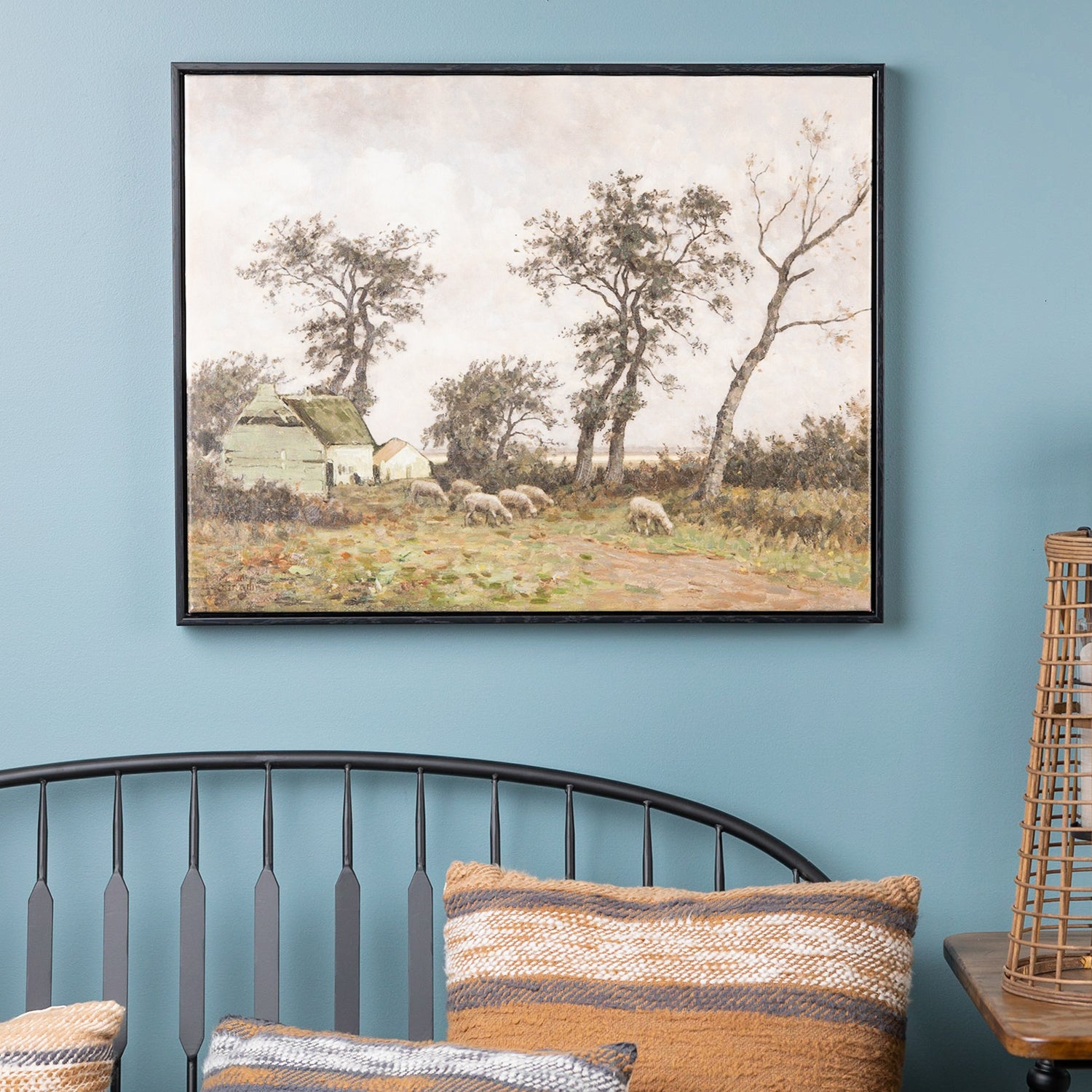 Framed Farm Canvas Wall Art