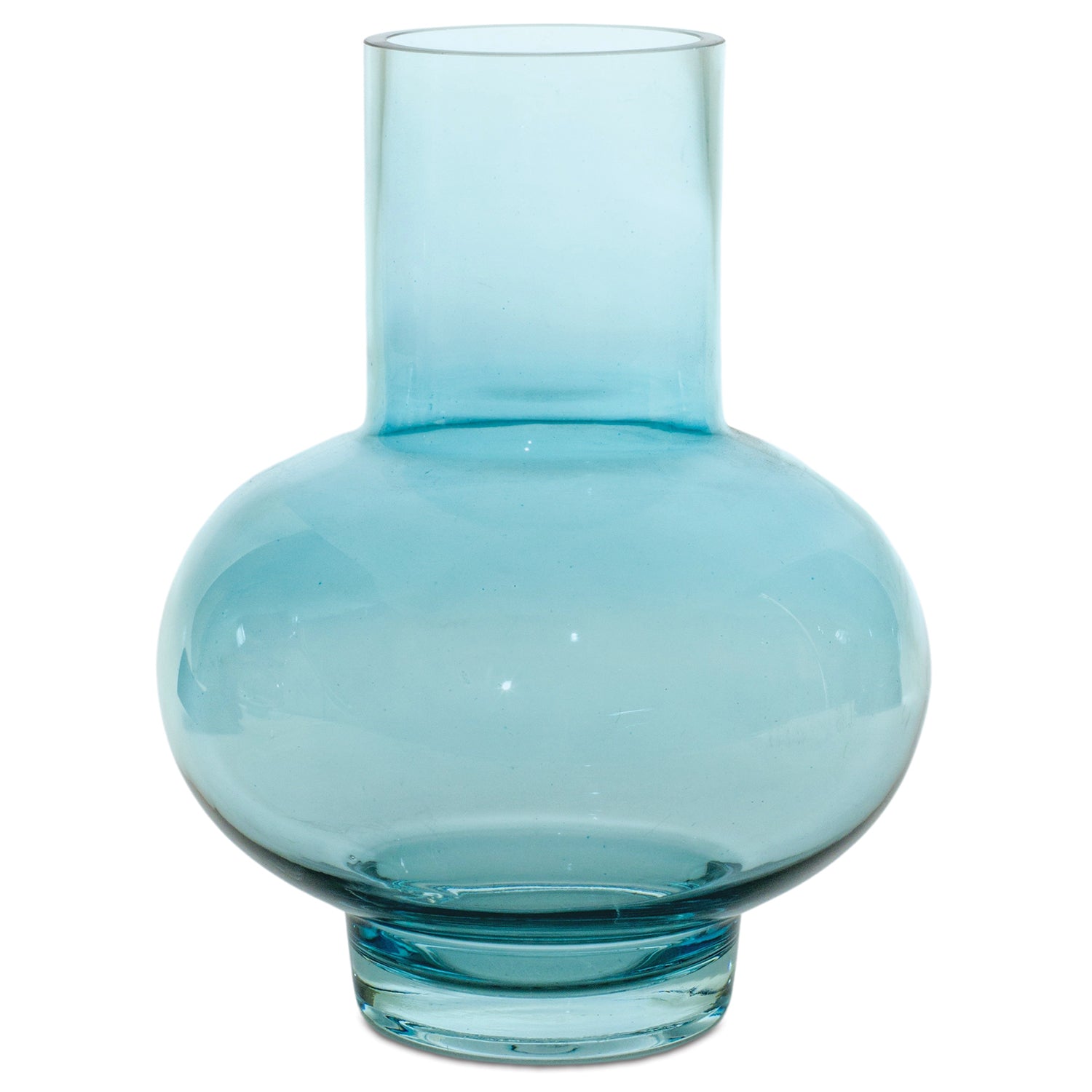 Blue Glass Vase Set of 4