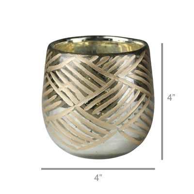 Diagonal Cut Votive Holder Set of 4