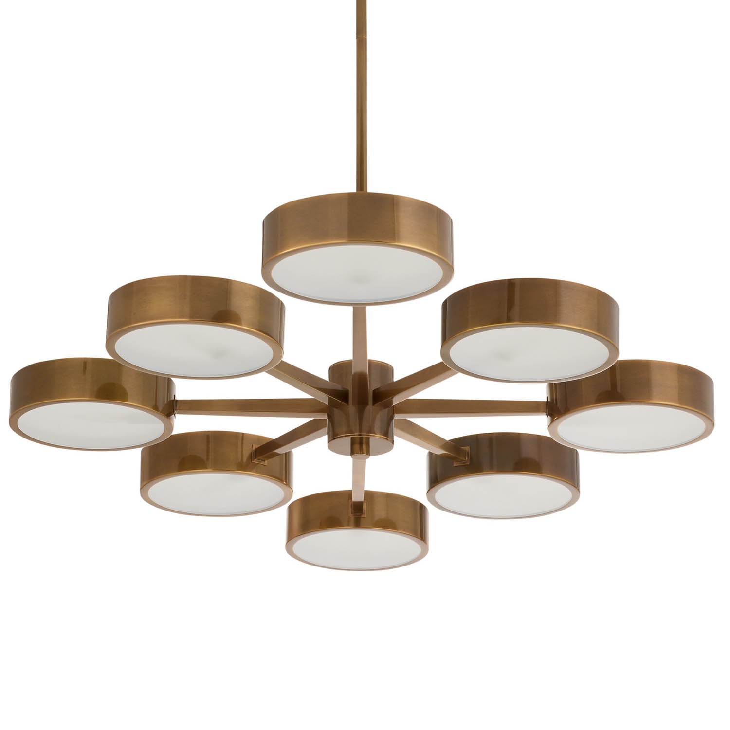 Arteriors Linus Starburst Heirloom Brass Chandelier