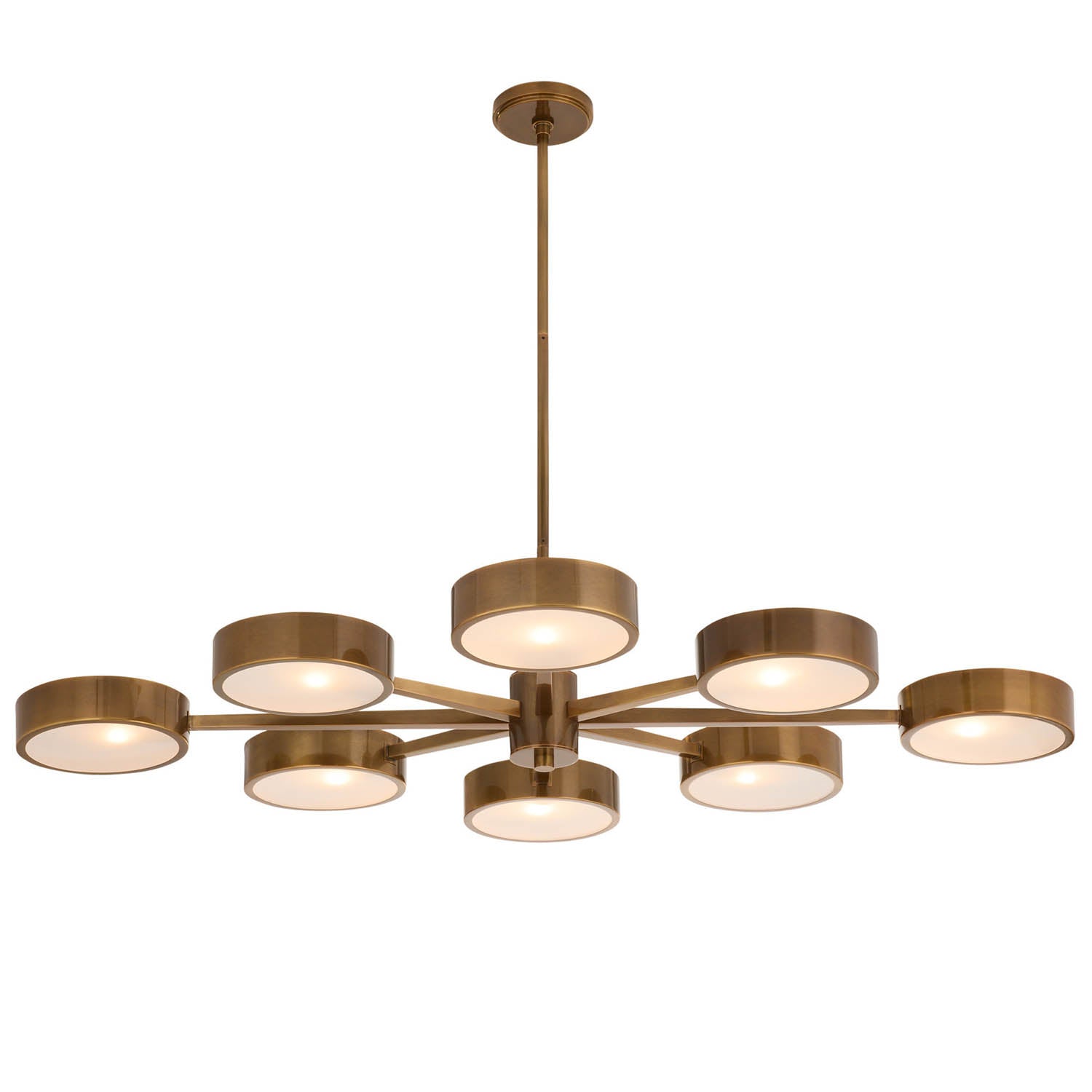 Arteriors Linus Starburst Heirloom Brass Chandelier