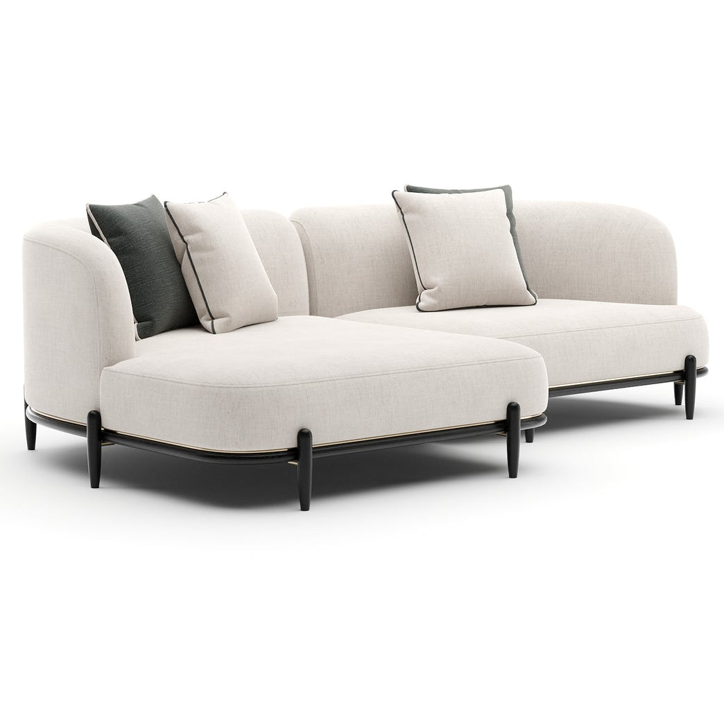 Caracole Madera LAF Small Chaise Sectional Sofa