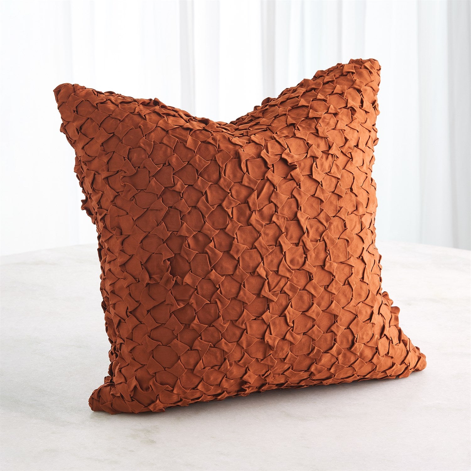 Global Views Diamond Ruche Pillow
