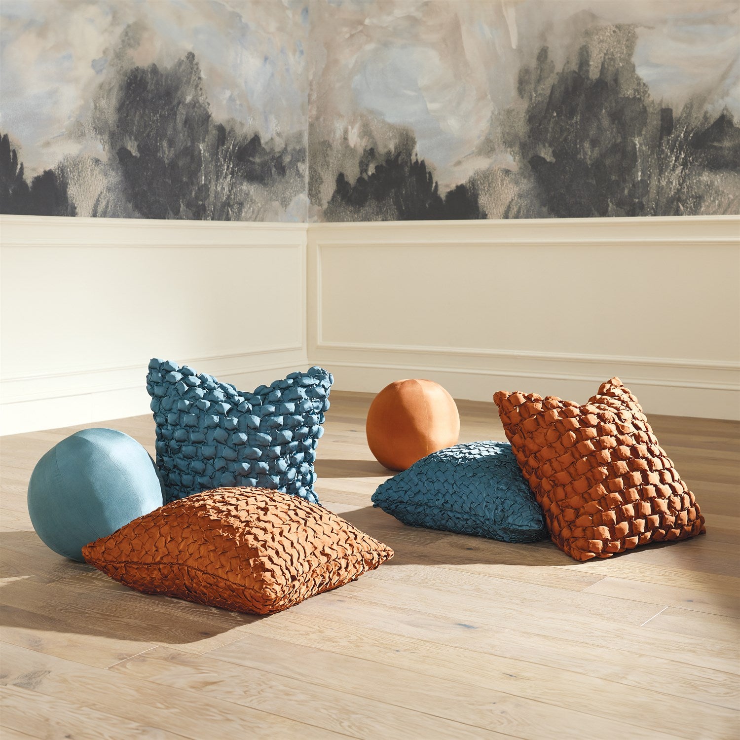 Global Views Square Ruche Pillow