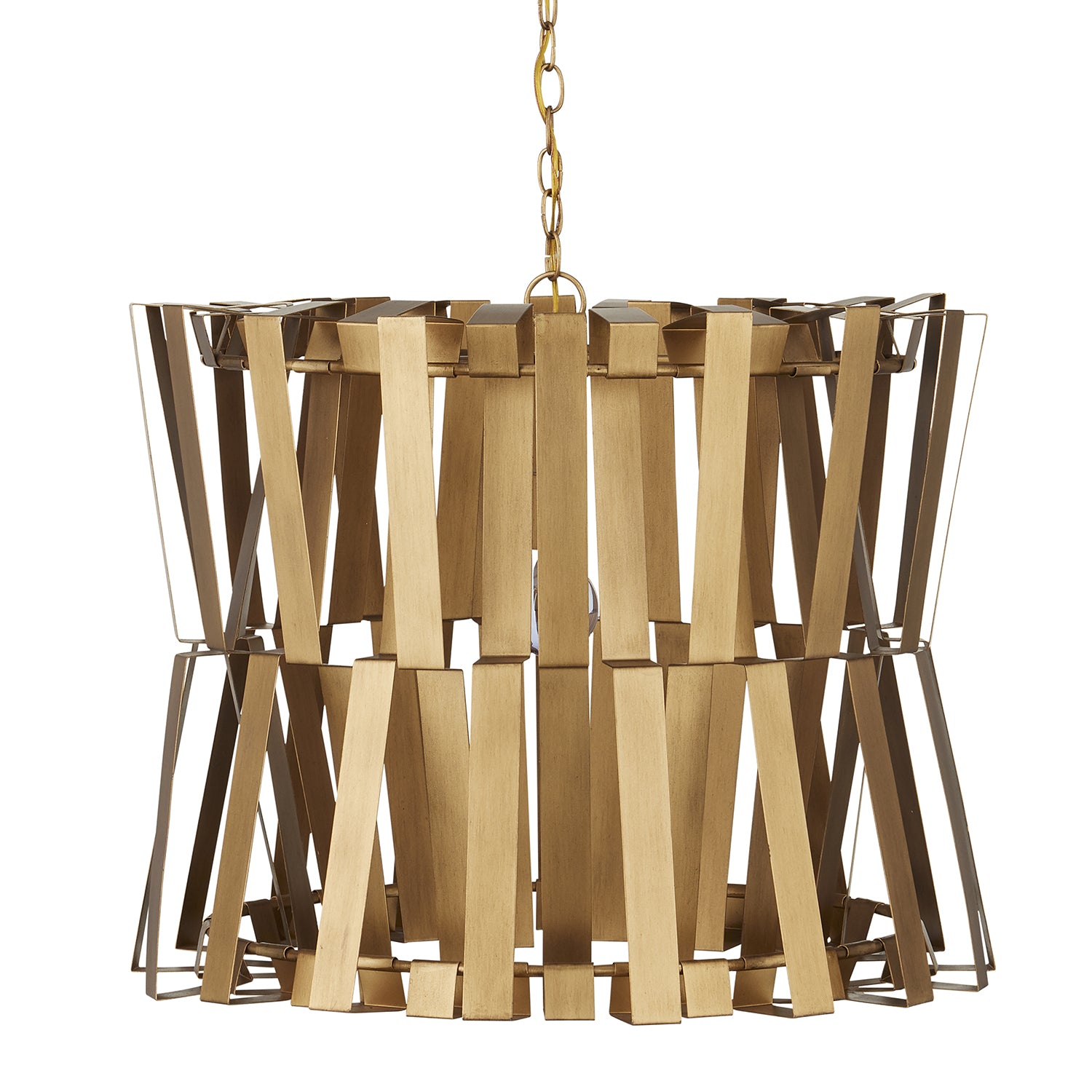 Currey & Co Chaconne Brass Chandelier