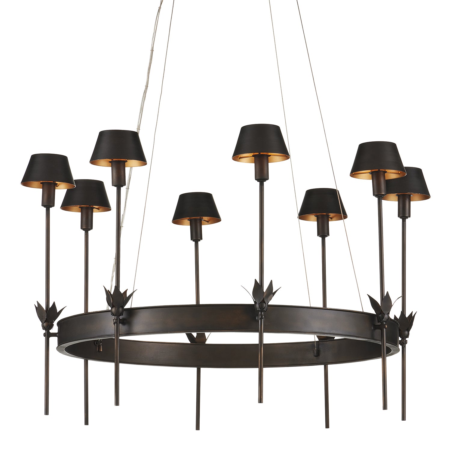 Currey & Co Coterie Bronze Chandelier
