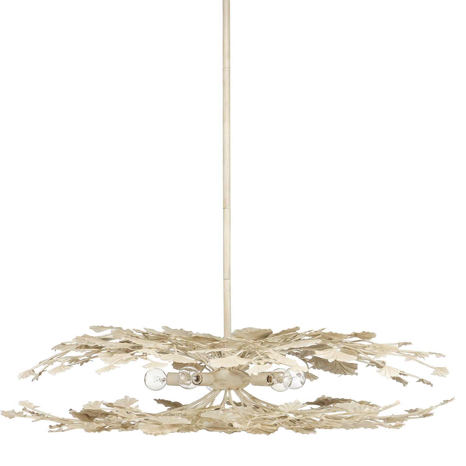Currey & Co Maidenhair Cream Semi-Flush Mount