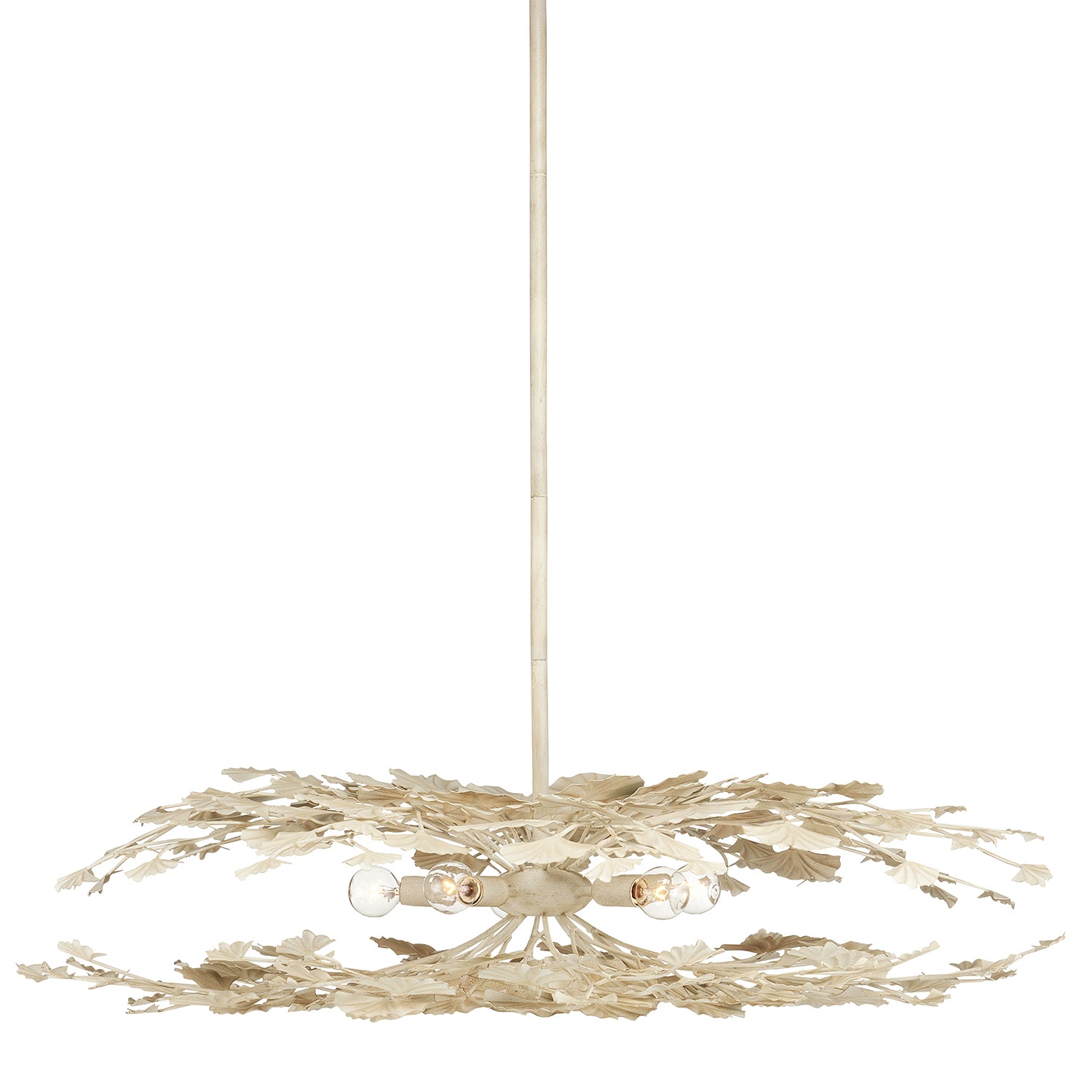 Currey & Co Maidenhair Cream Semi-Flush Mount