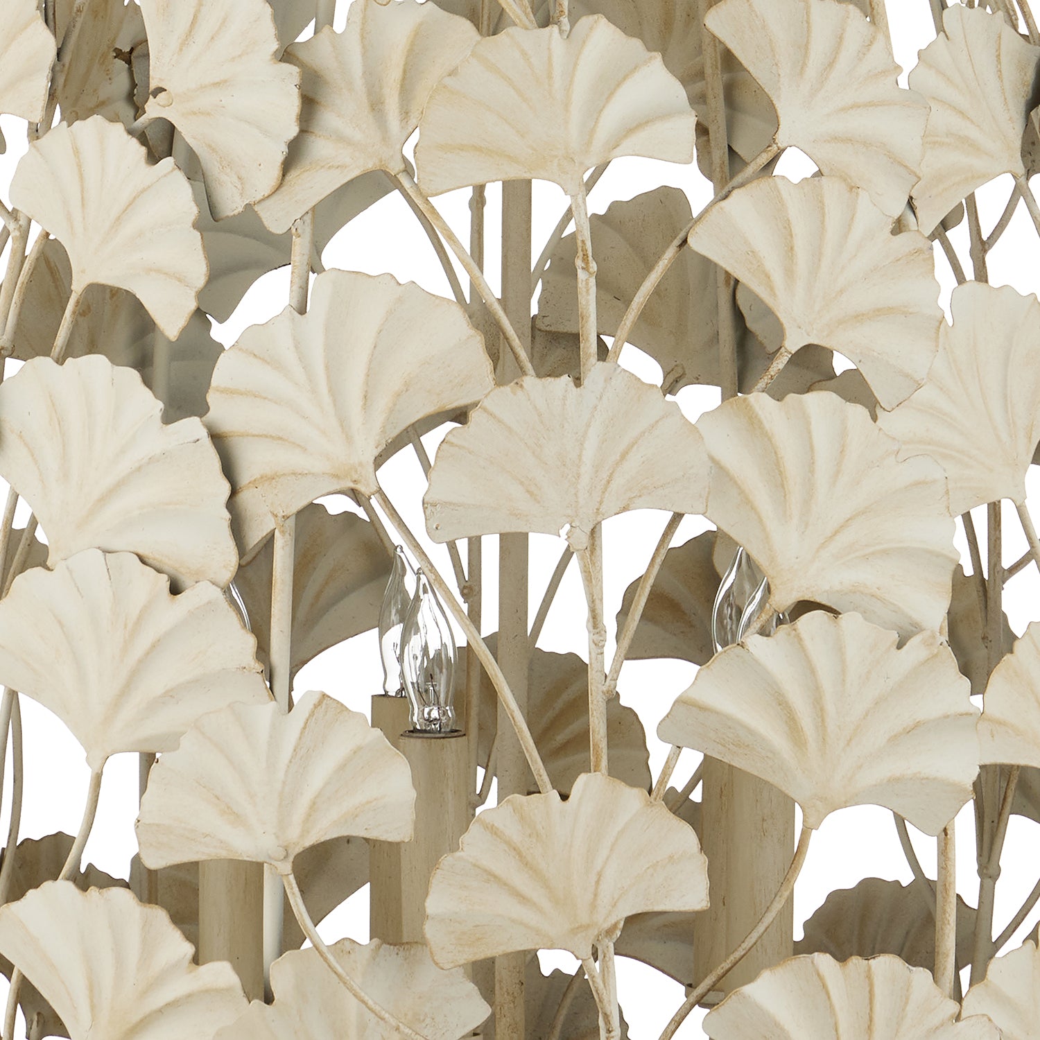 Currey & Co Maidenhair Cream Chandelier - Final Sale