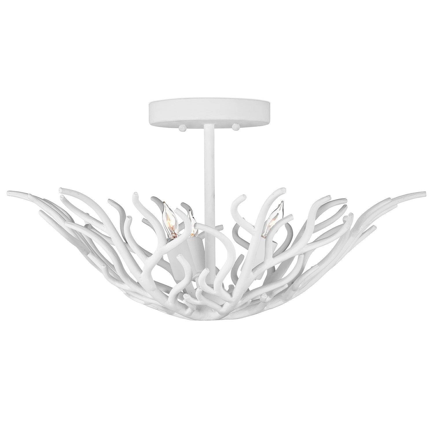 Currey & Co Snowfall Semi-Flush Mount