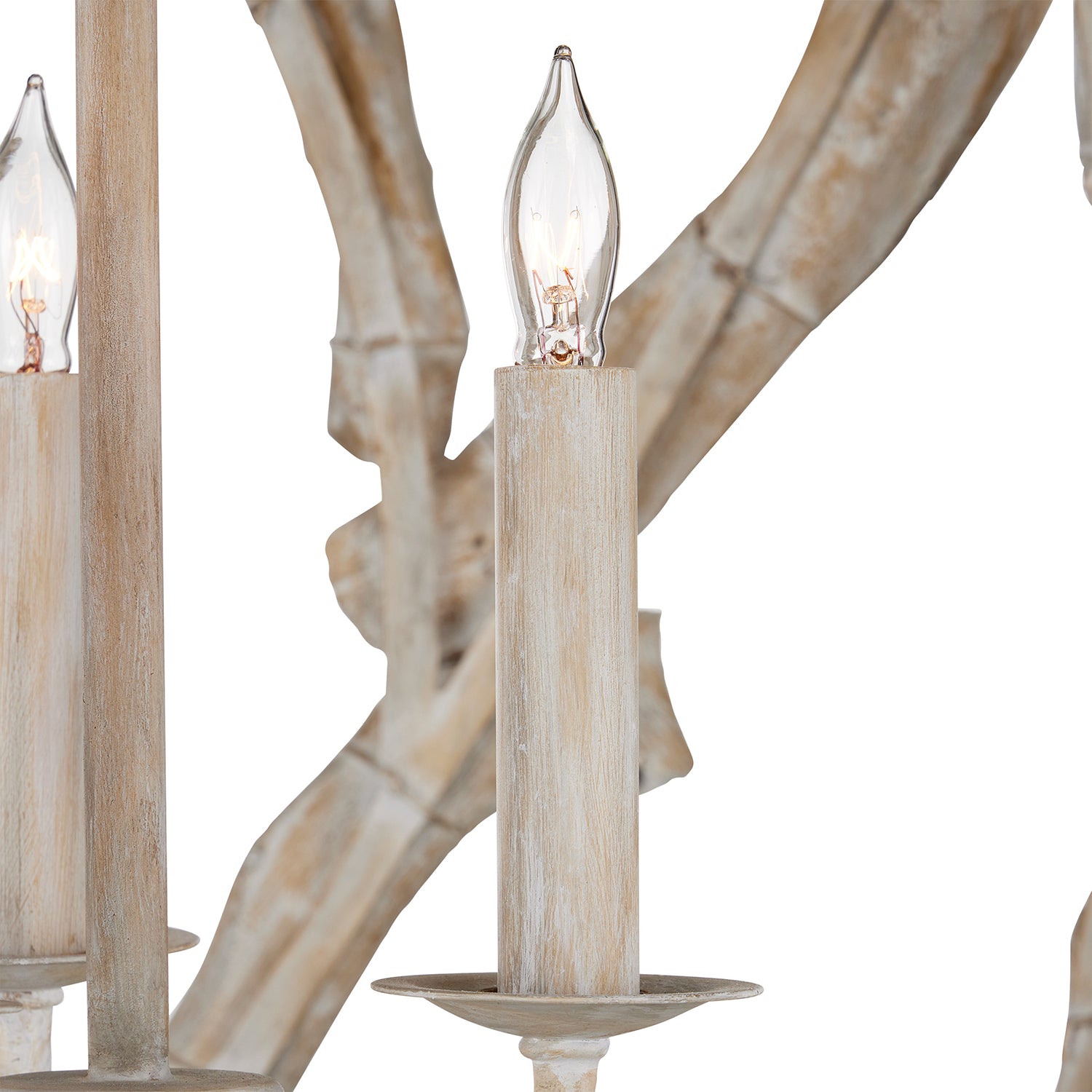 Currey & Co Driftwood Orb Chandelier