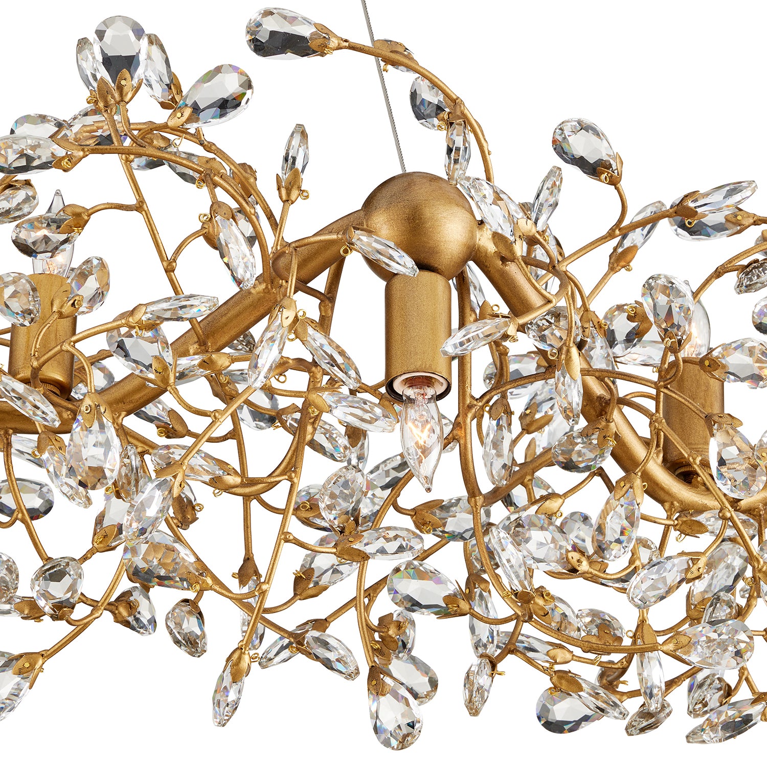 Currey & Co Crystal Ring Chandelier