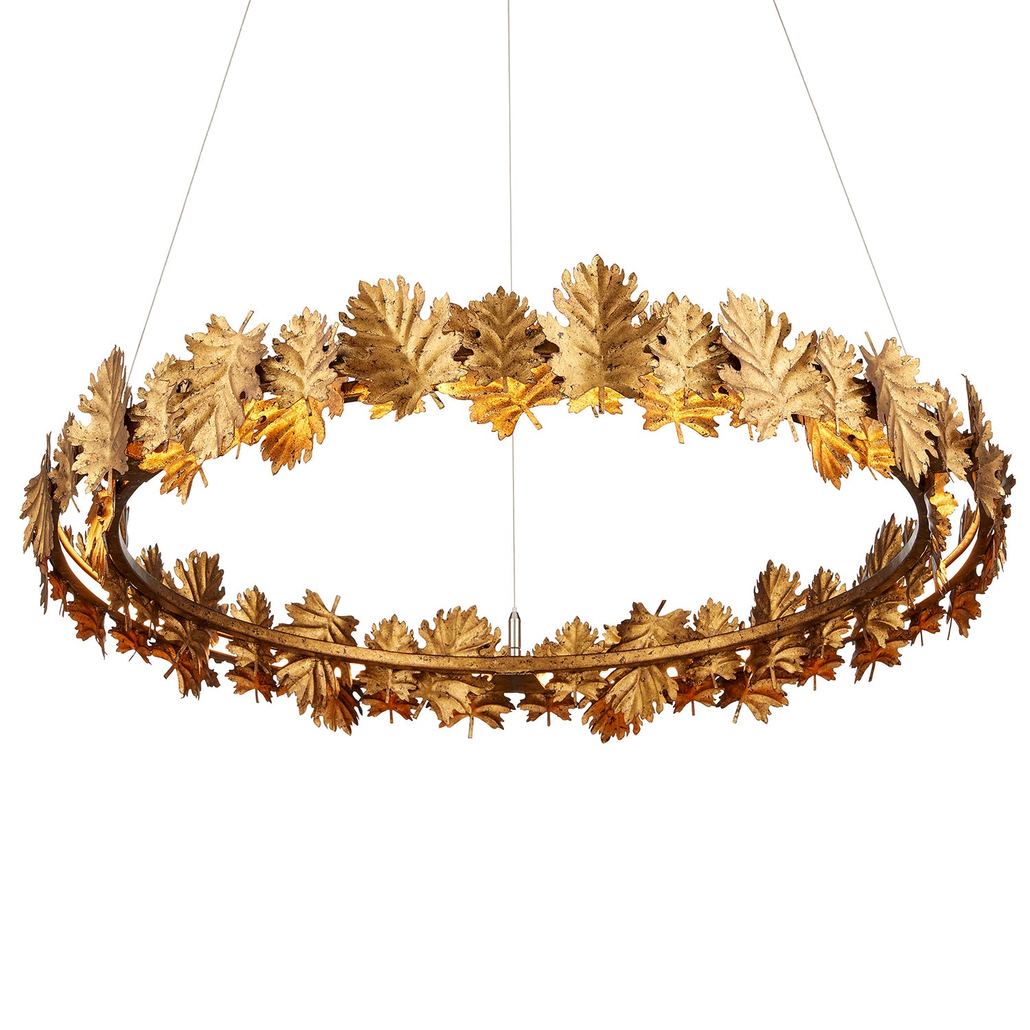 Currey & Co English Oak Chandelier